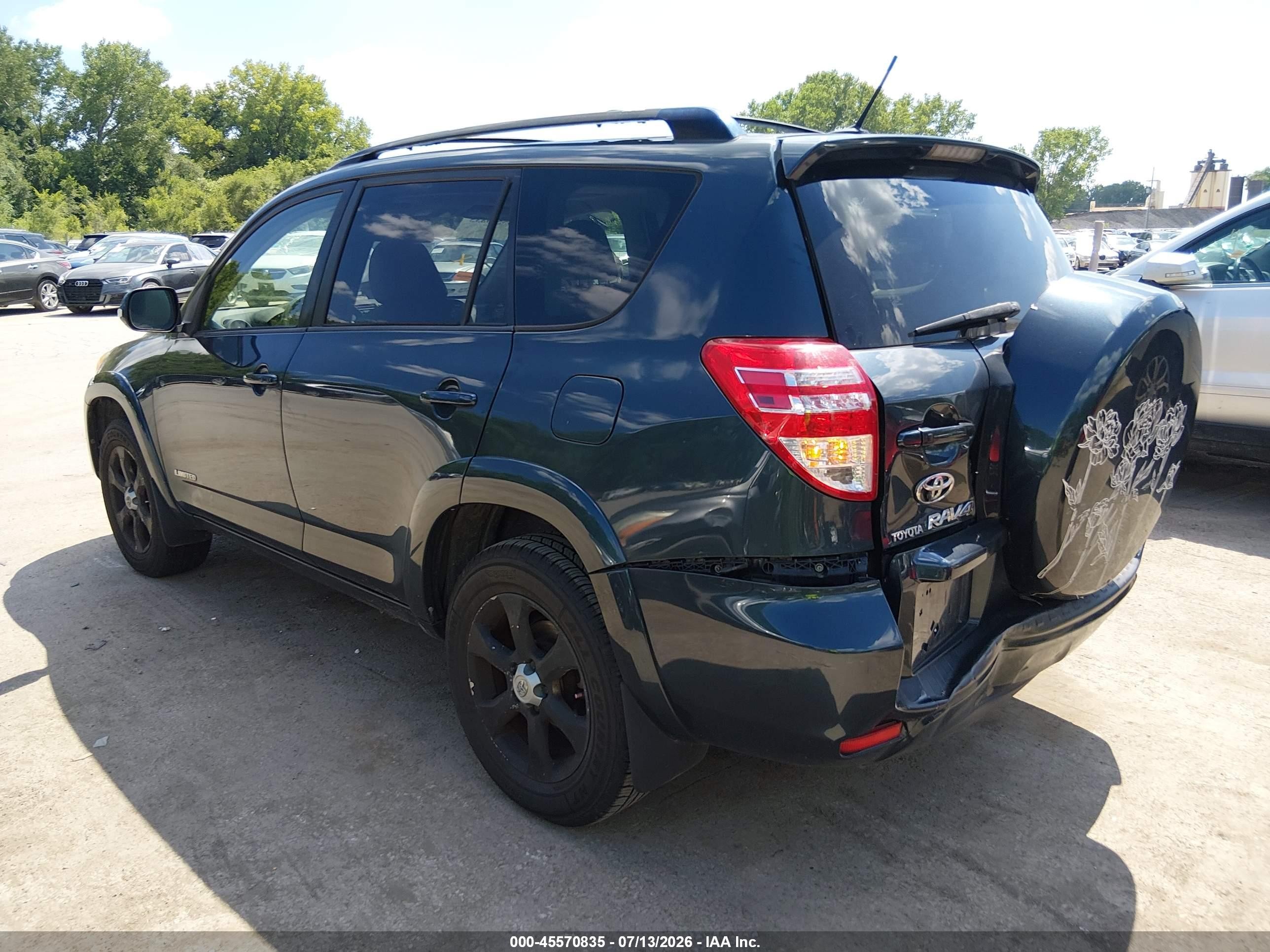 2010 Toyota Rav4 Limited Teal vin: JTMDF4DV9AD028435