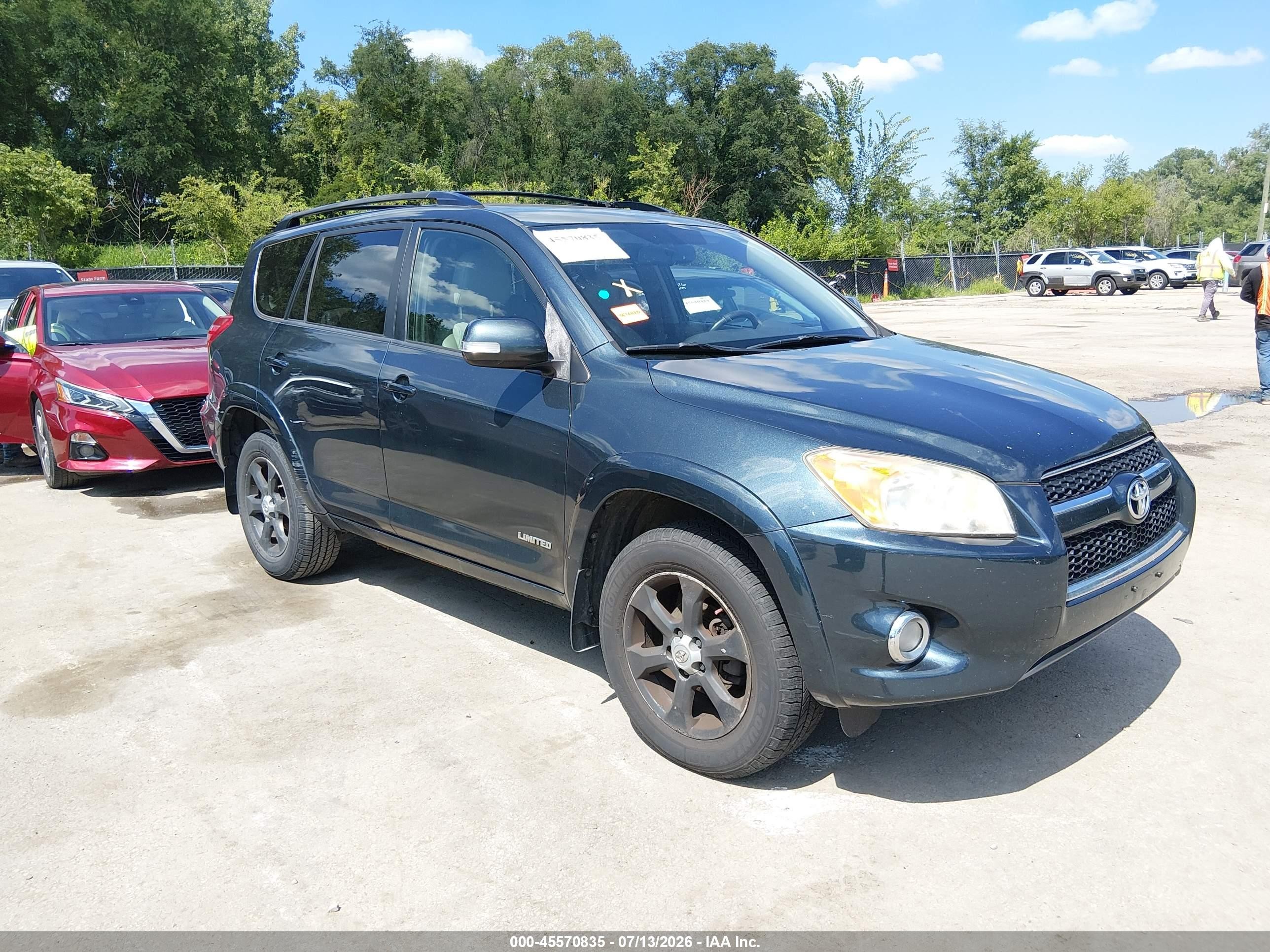 2010 Toyota Rav4 Limited Teal vin: JTMDF4DV9AD028435