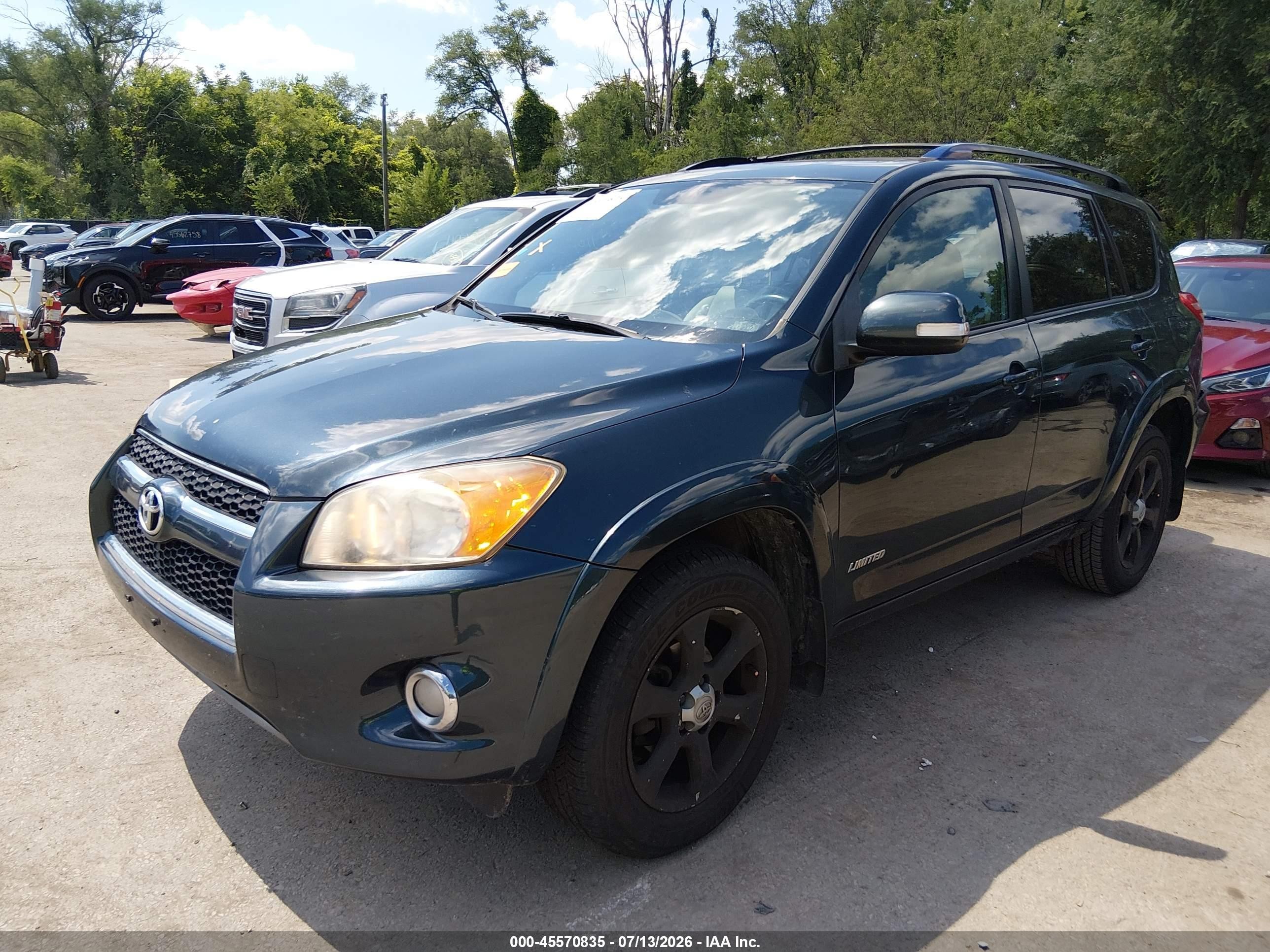 2010 Toyota Rav4 Limited Teal vin: JTMDF4DV9AD028435