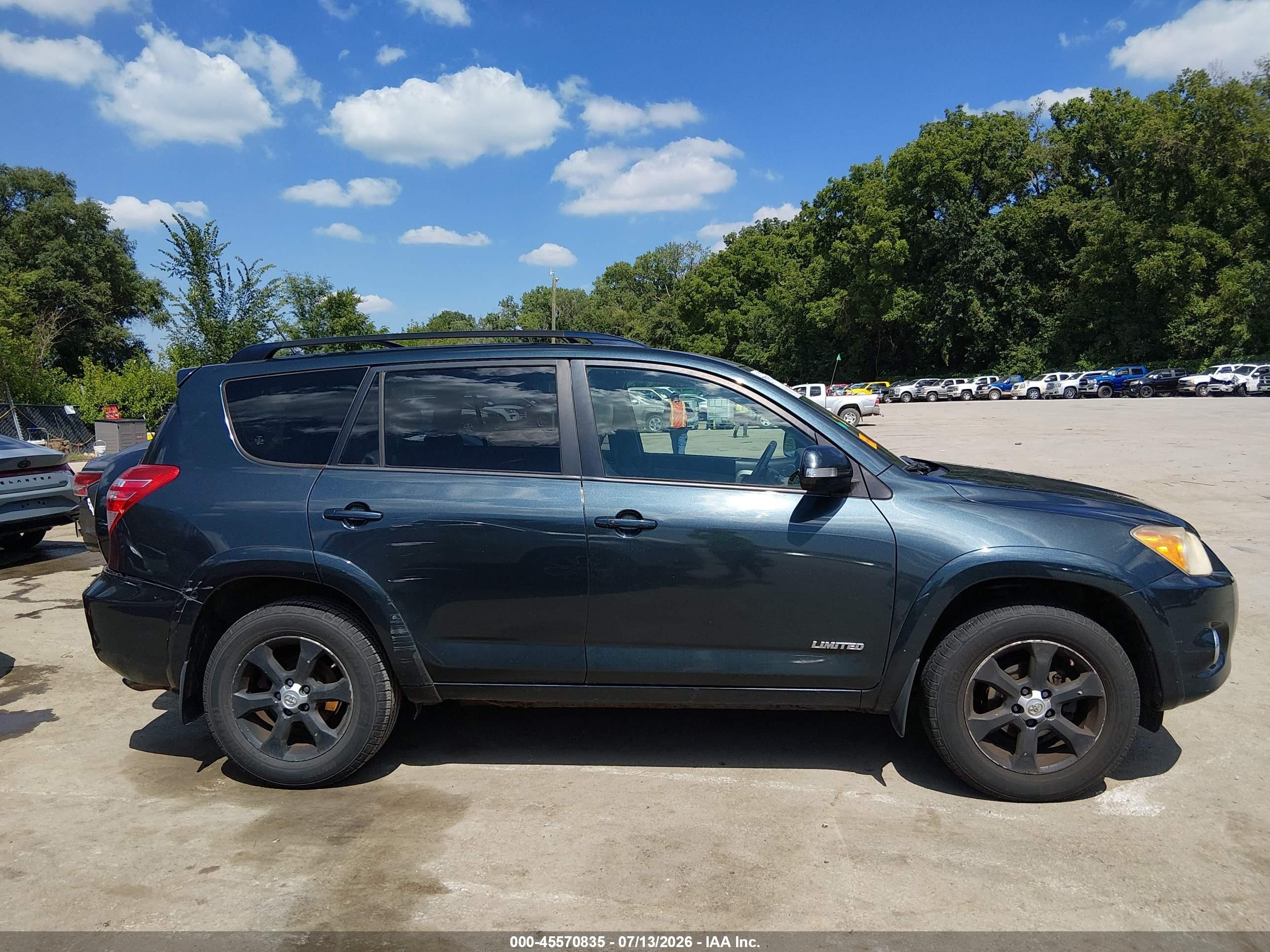 2010 Toyota Rav4 Limited Teal vin: JTMDF4DV9AD028435