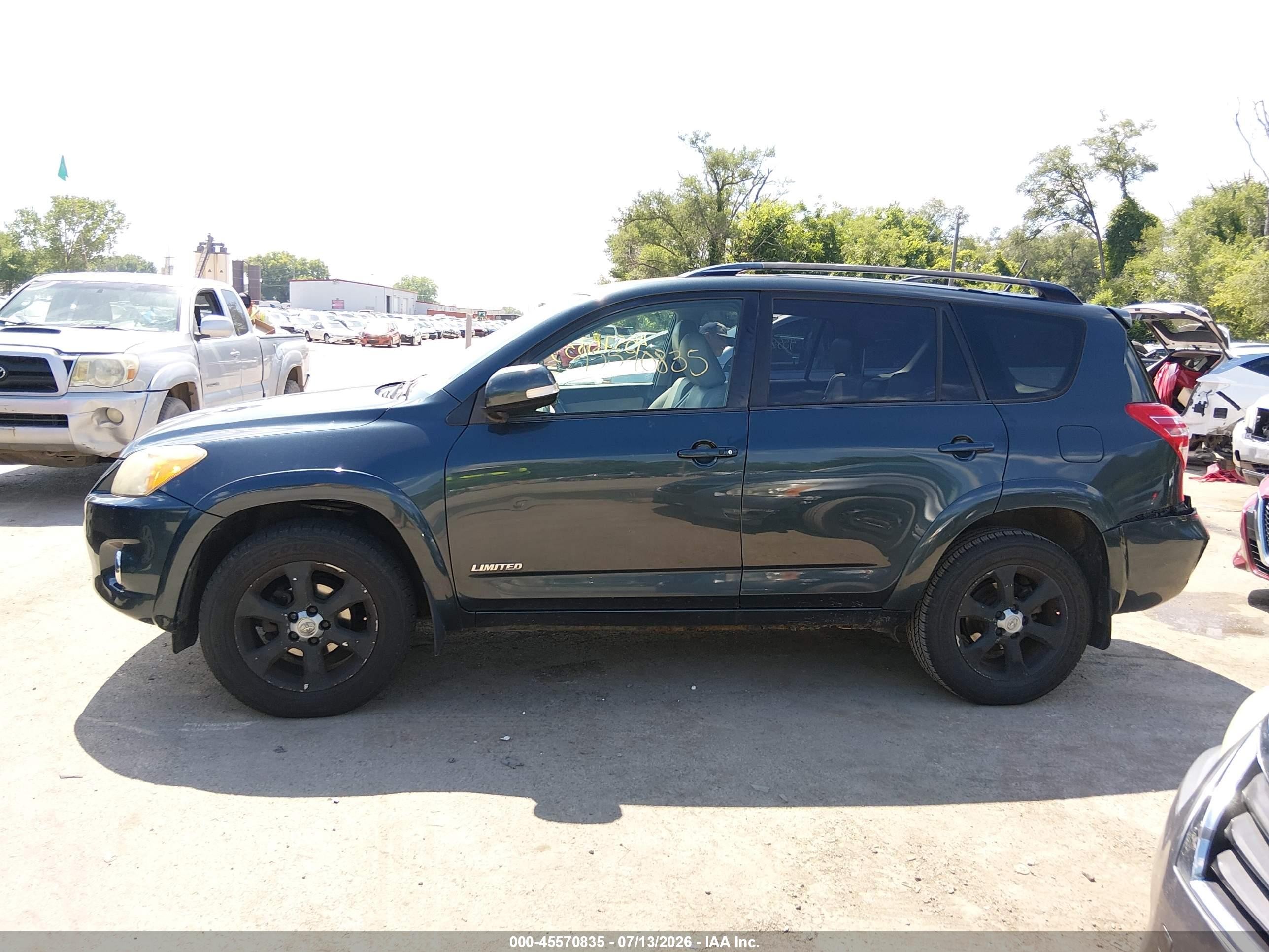 2010 Toyota Rav4 Limited Teal vin: JTMDF4DV9AD028435