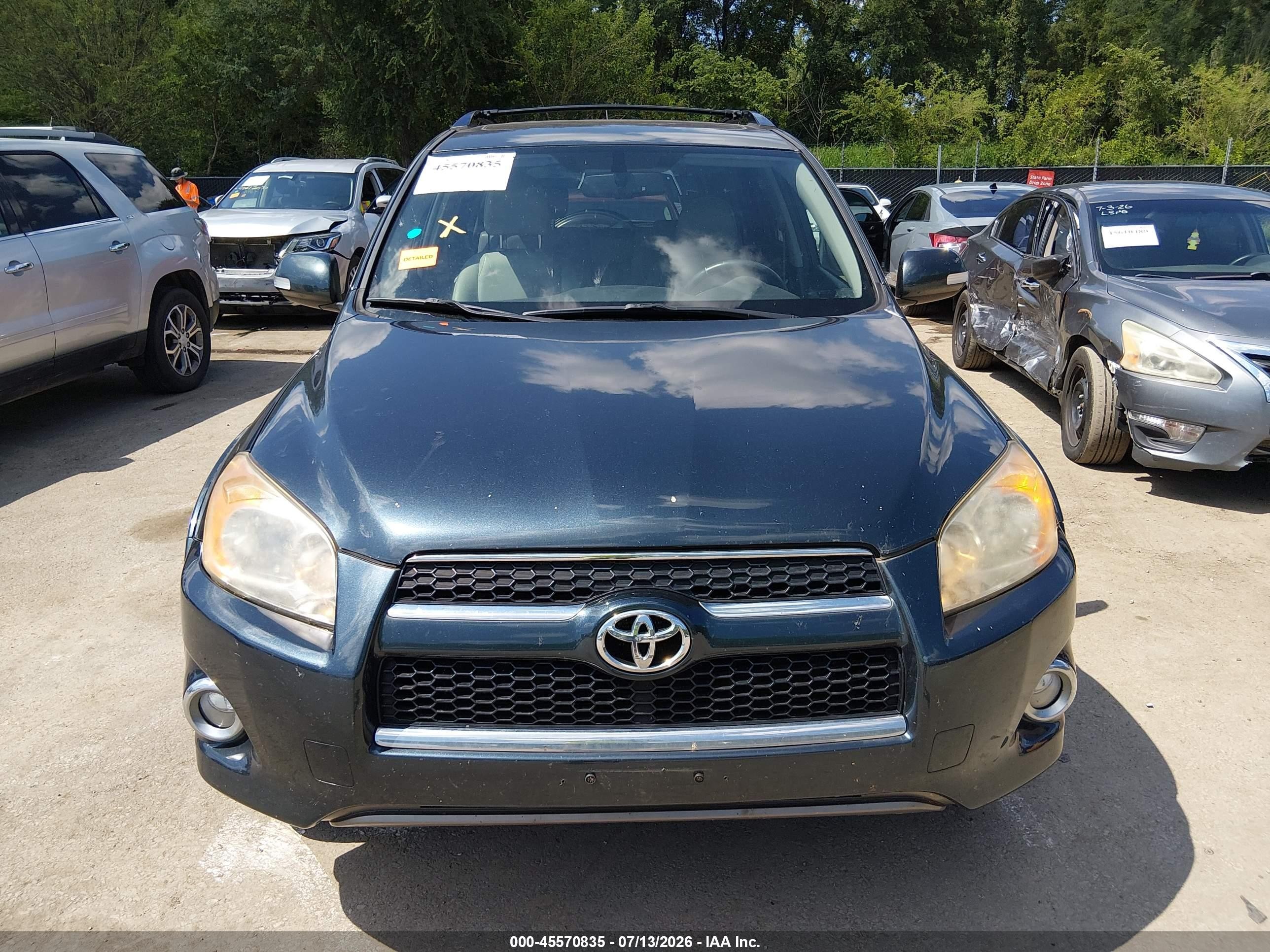 2010 Toyota Rav4 Limited Teal vin: JTMDF4DV9AD028435