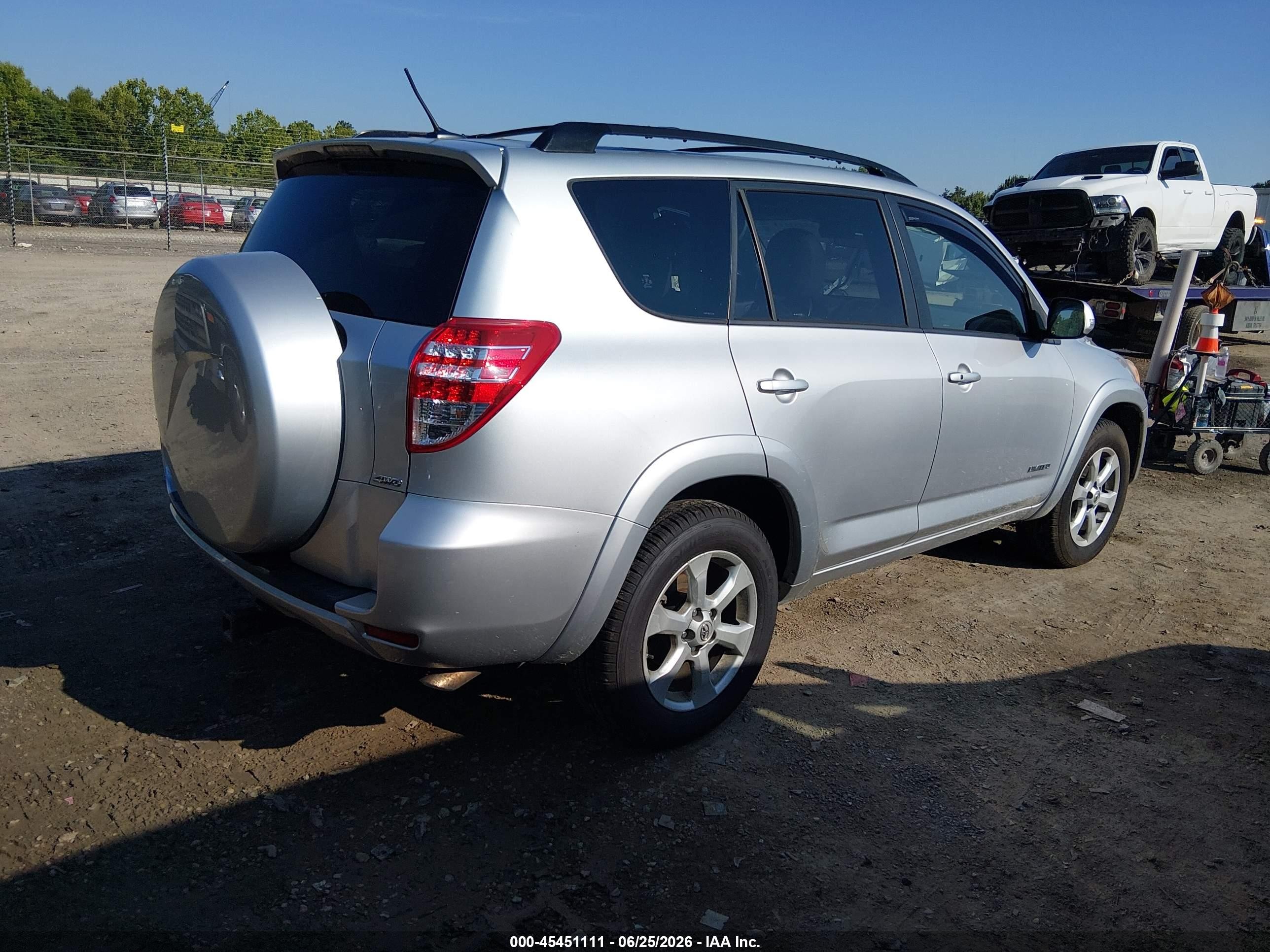 2012 Toyota Rav4 Limited Silver vin: JTMDF4DV9C5057964