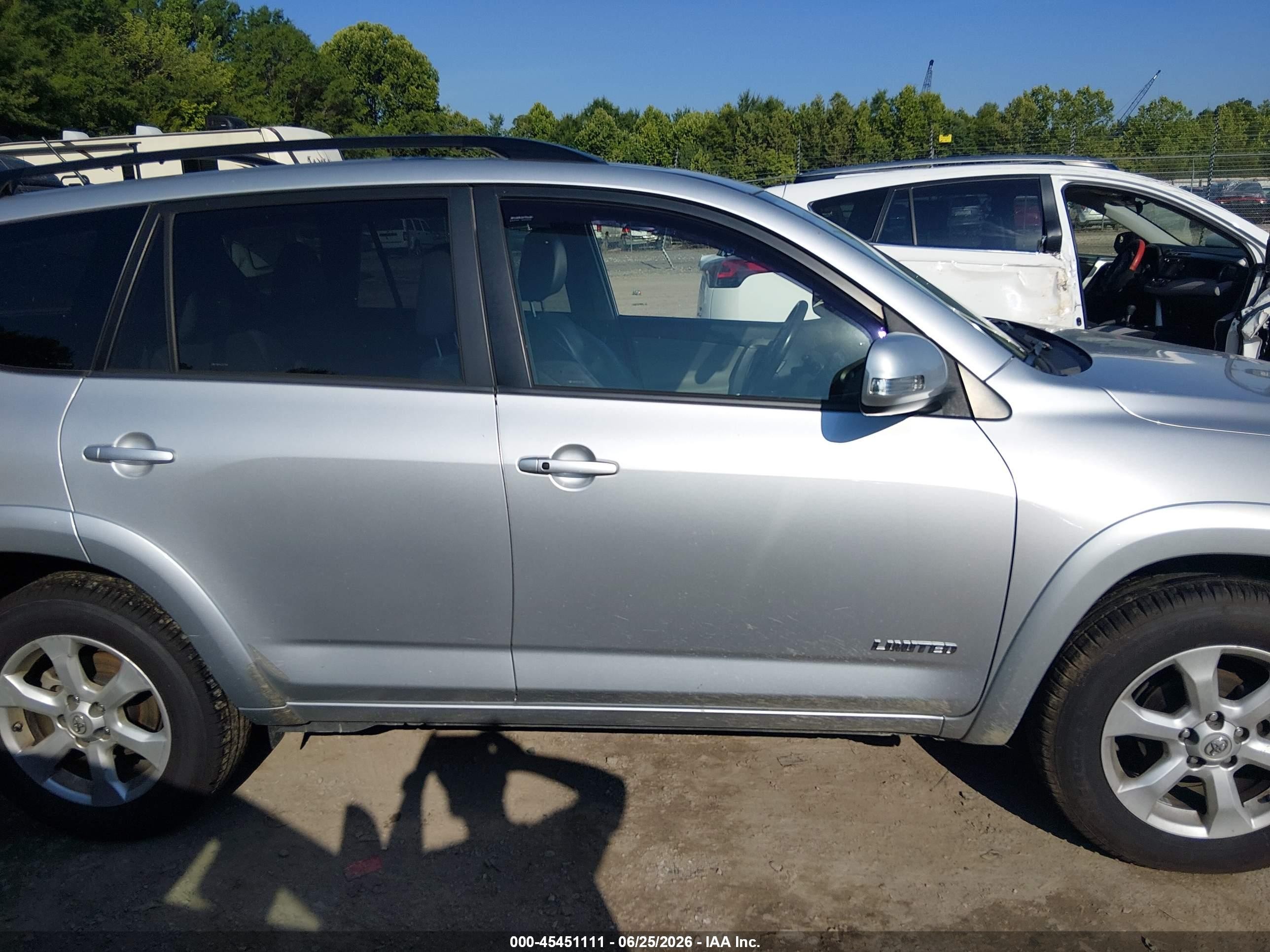 2012 Toyota Rav4 Limited Silver vin: JTMDF4DV9C5057964