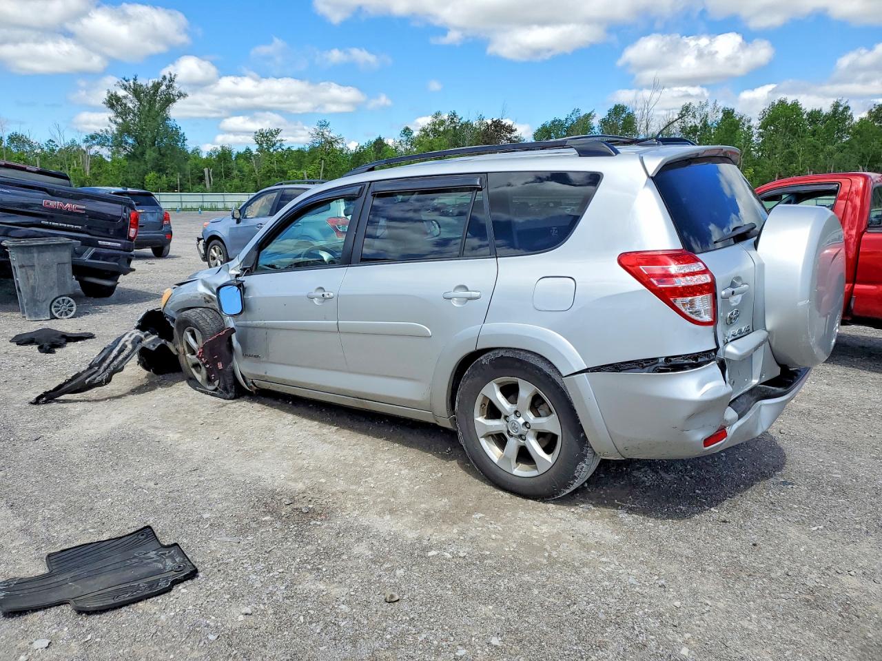 2010 Toyota Rav4 Limited Silver vin: JTMDF4DVXAD038603