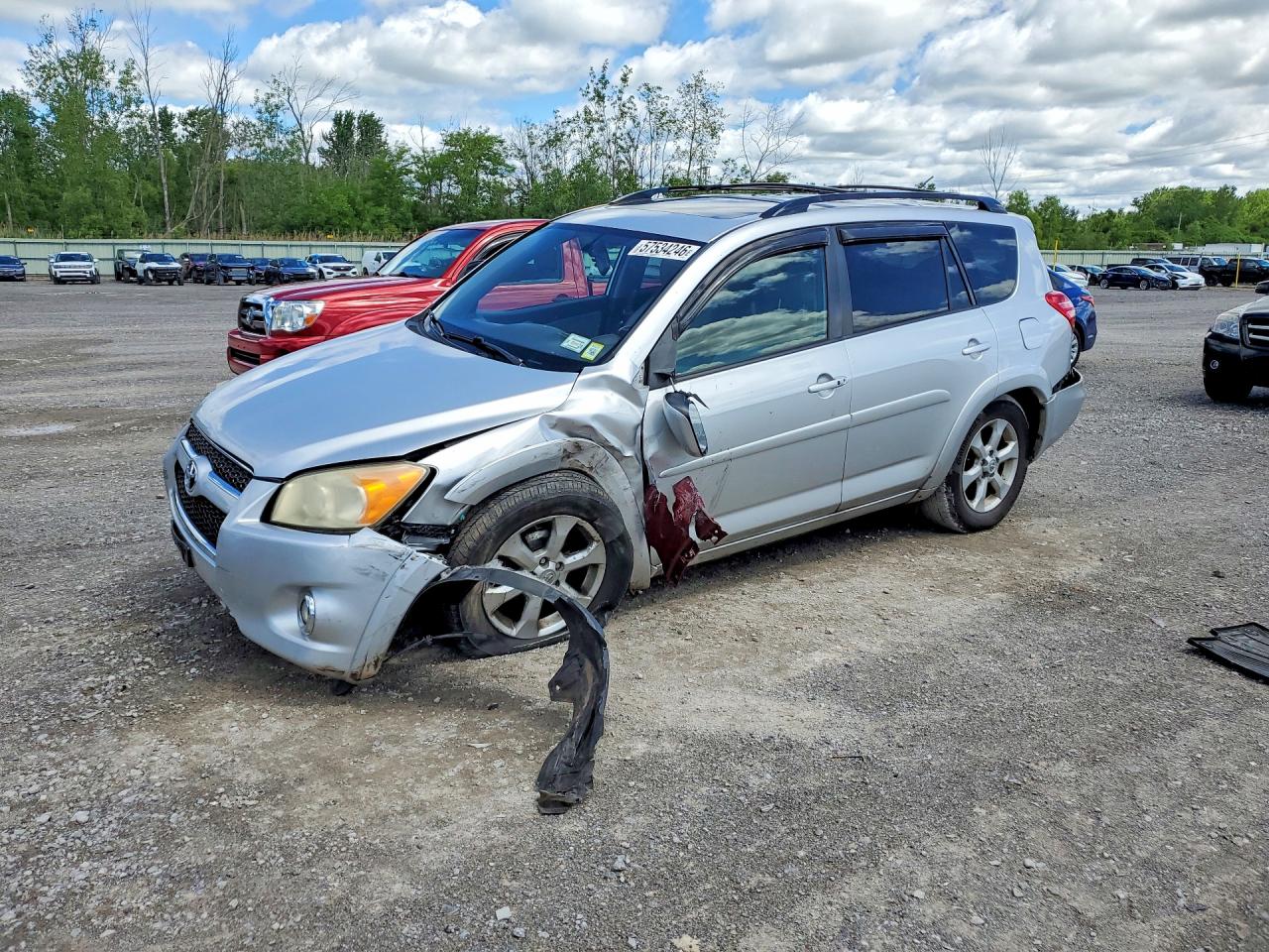 2010 Toyota Rav4 Limited Silver vin: JTMDF4DVXAD038603