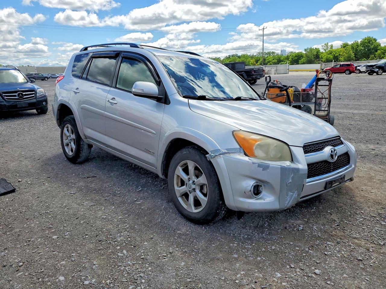 2010 Toyota Rav4 Limited Silver vin: JTMDF4DVXAD038603