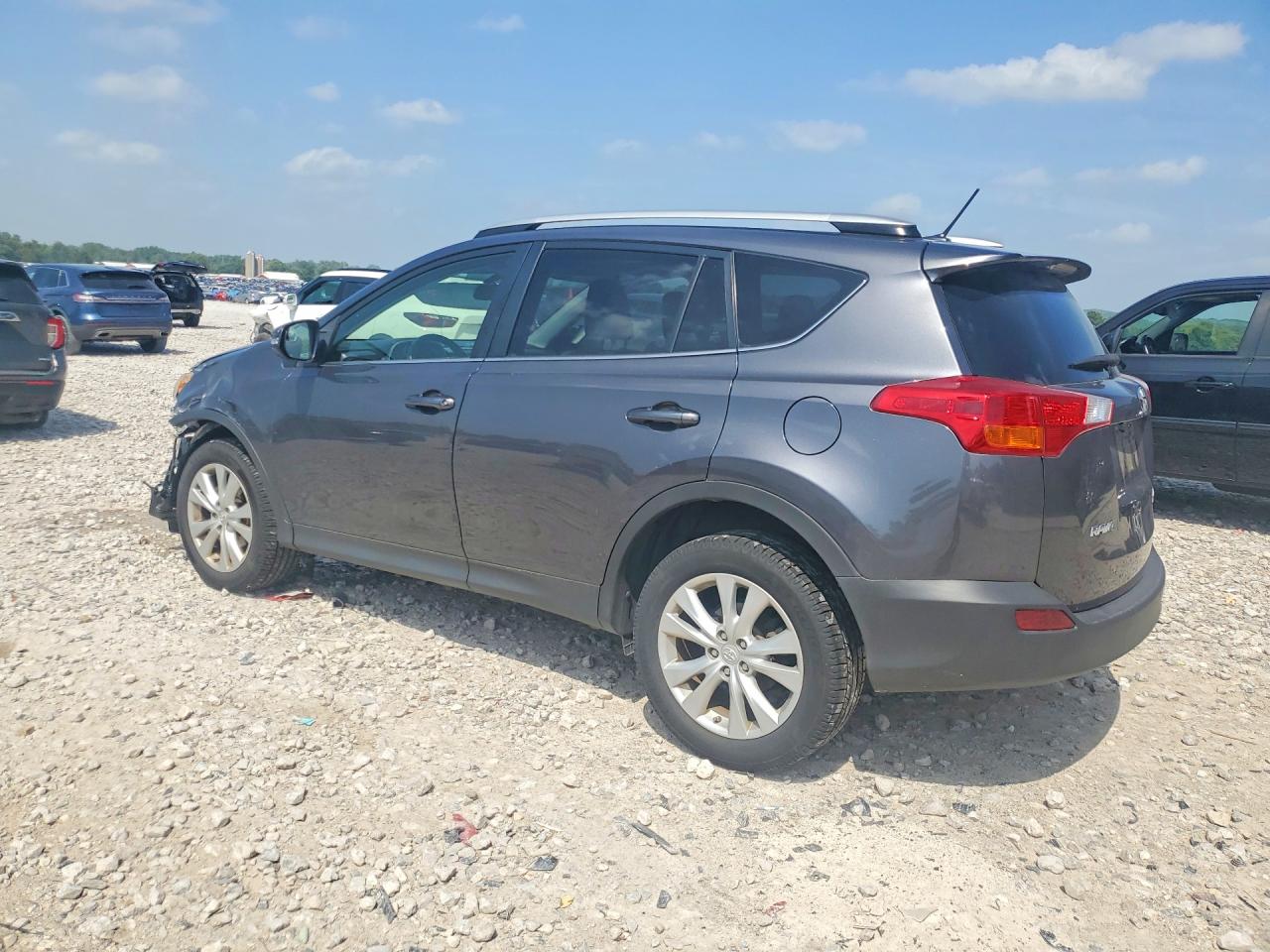 2014 Toyota Rav4 Limited Blue vin: JTMDFREV0EJ010473