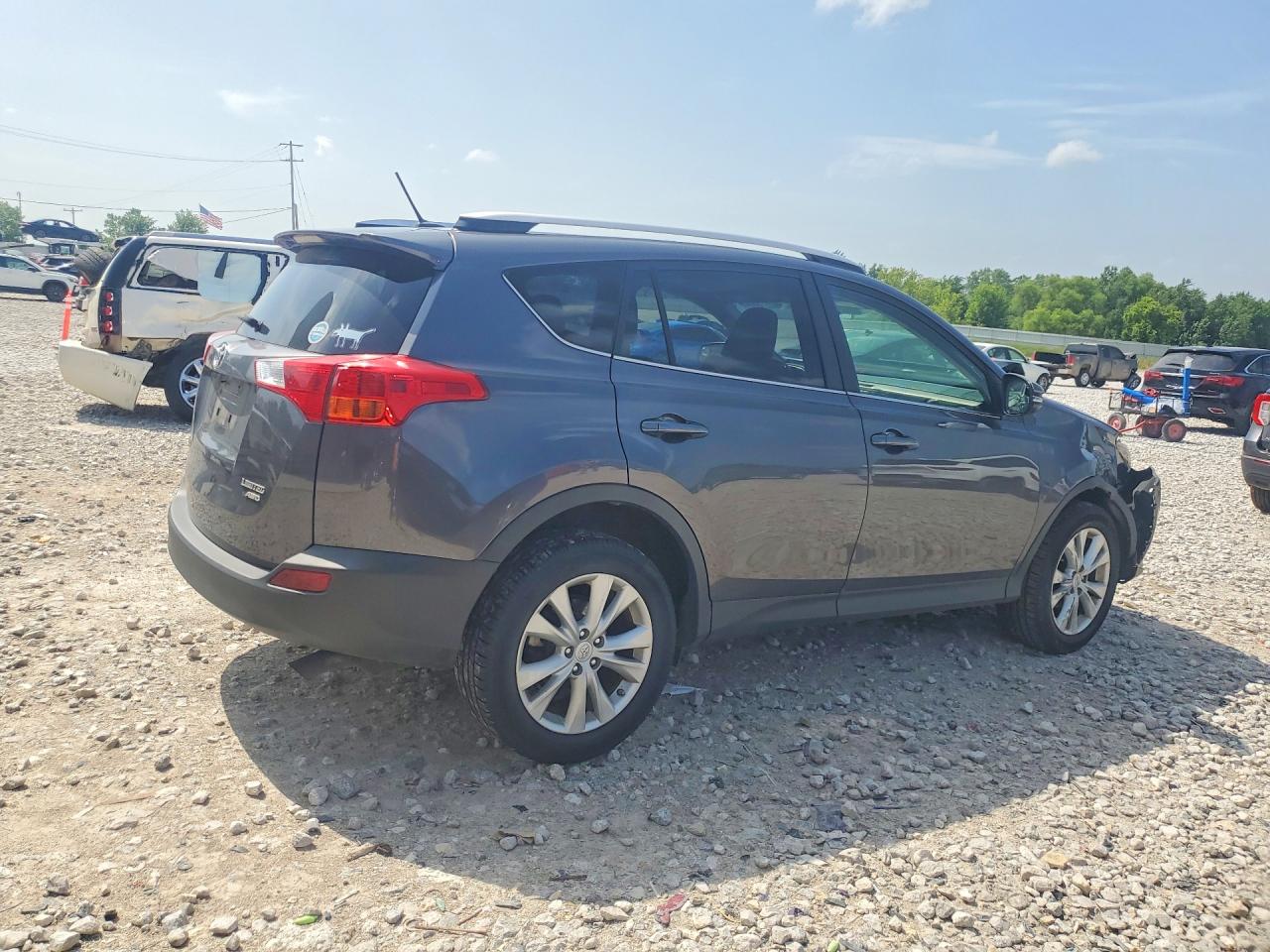2014 Toyota Rav4 Limited Blue vin: JTMDFREV0EJ010473