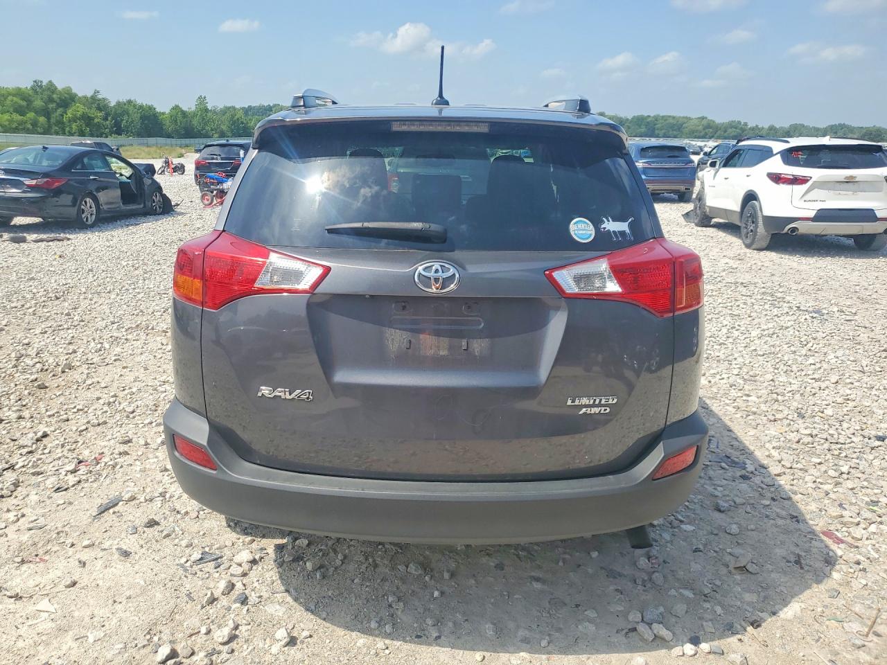 2014 Toyota Rav4 Limited Blue vin: JTMDFREV0EJ010473
