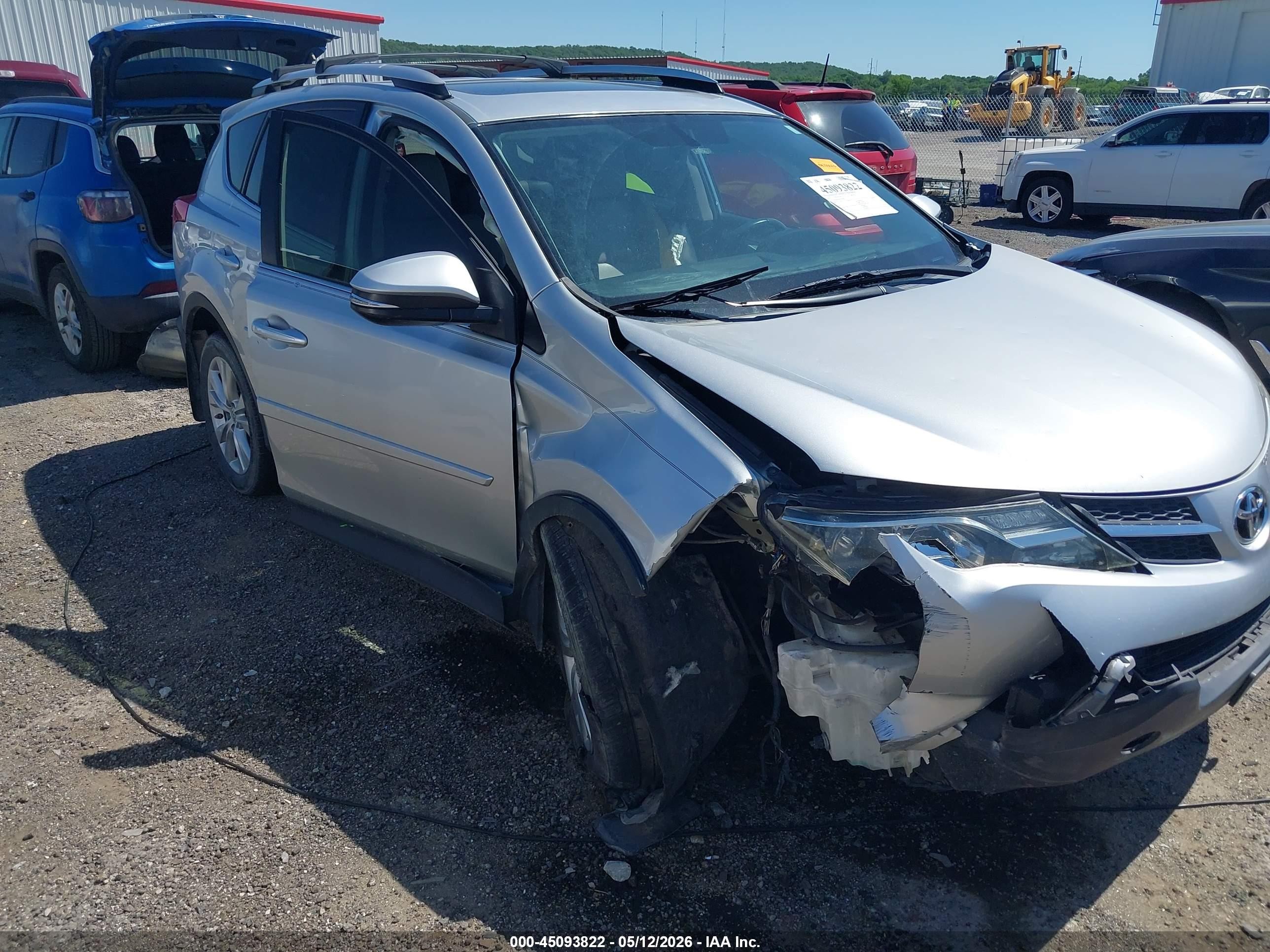 2015 Toyota Rav4 Limited Silver vin: JTMDFREV0FD158414