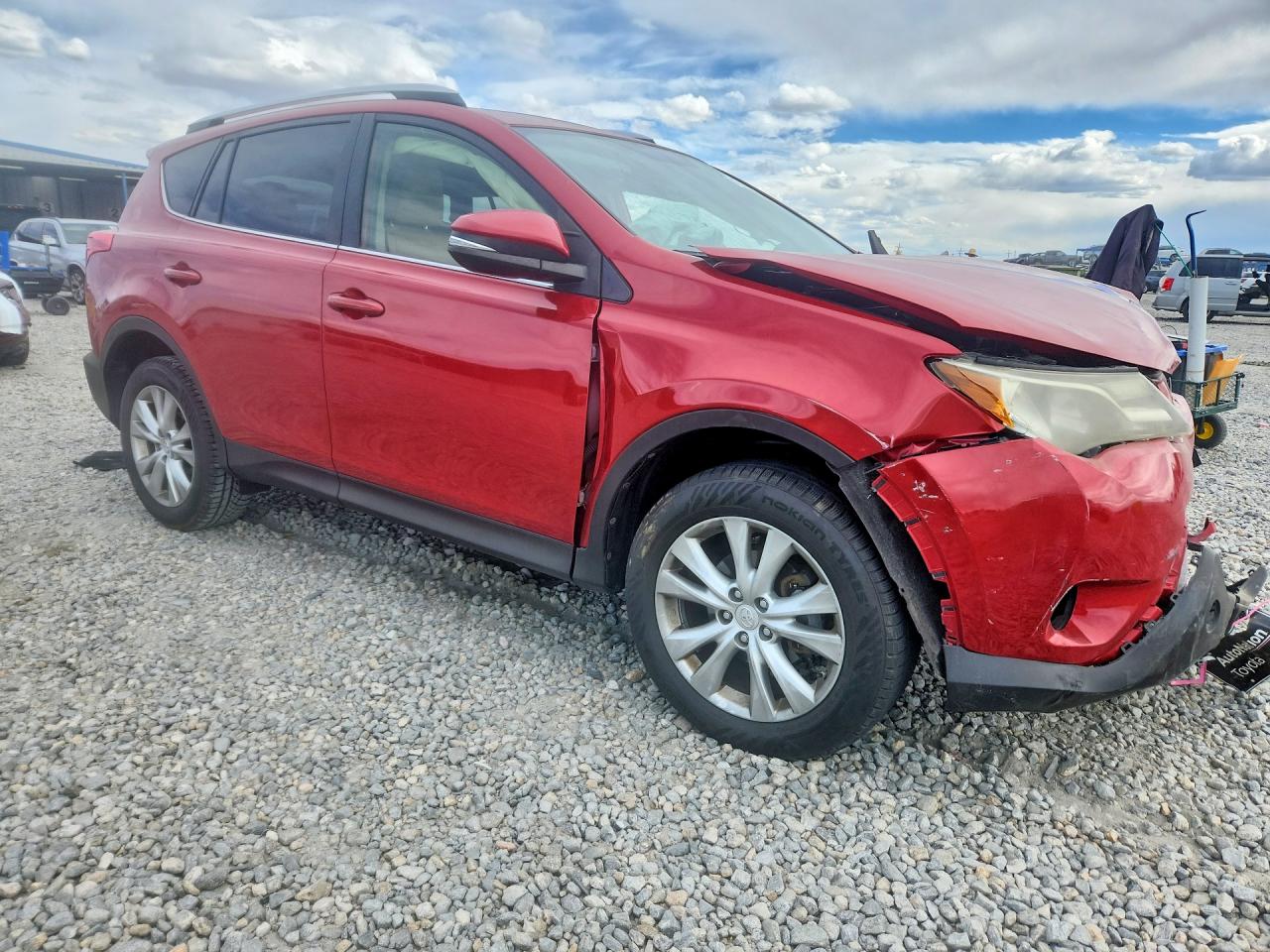 2015 Toyota Rav4 Limited Red vin: JTMDFREV0FD167159
