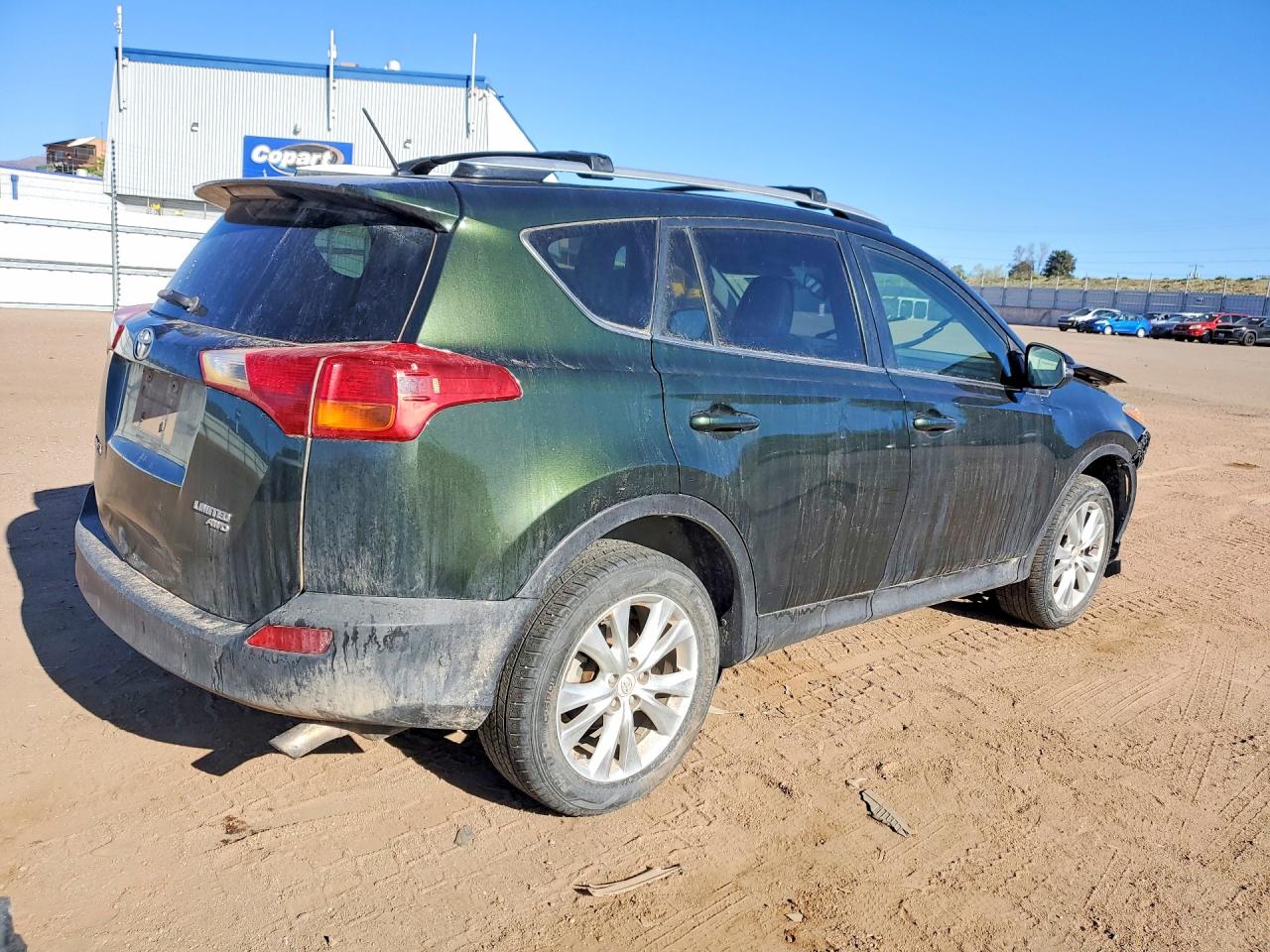 2013 Toyota Rav4 Limited Green vin: JTMDFREV1D5009162