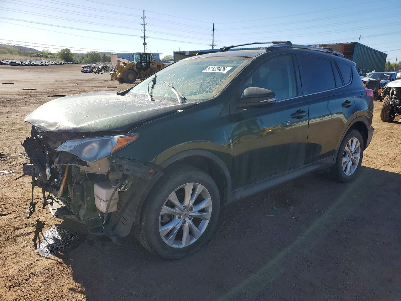 2013 Toyota Rav4 Limited Зеленый vin: JTMDFREV1D5009162
