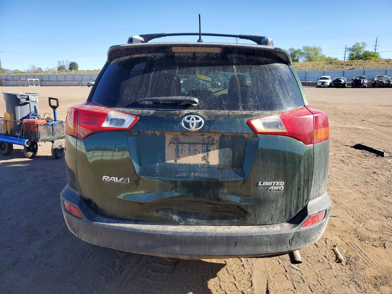 2013 Toyota Rav4 Limited Green vin: JTMDFREV1D5009162