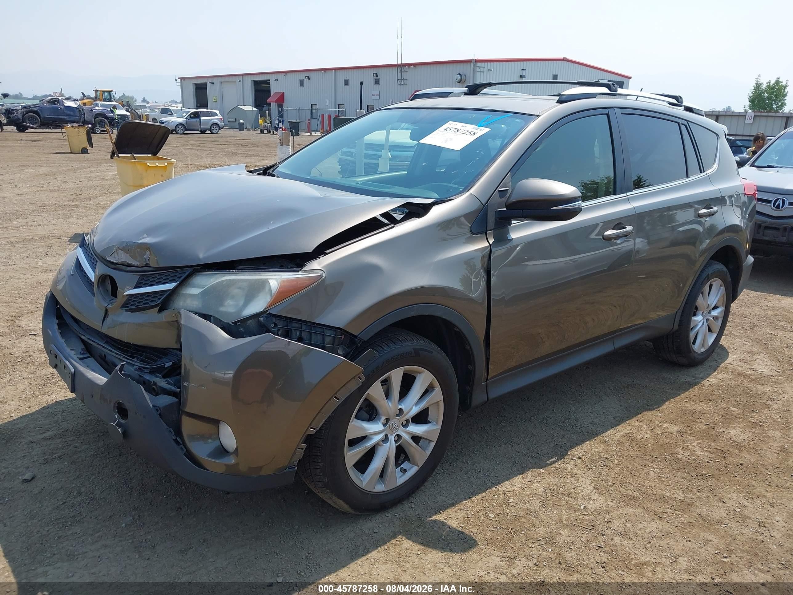 2013 Toyota Rav4 Limited Gray vin: JTMDFREV1D5022025