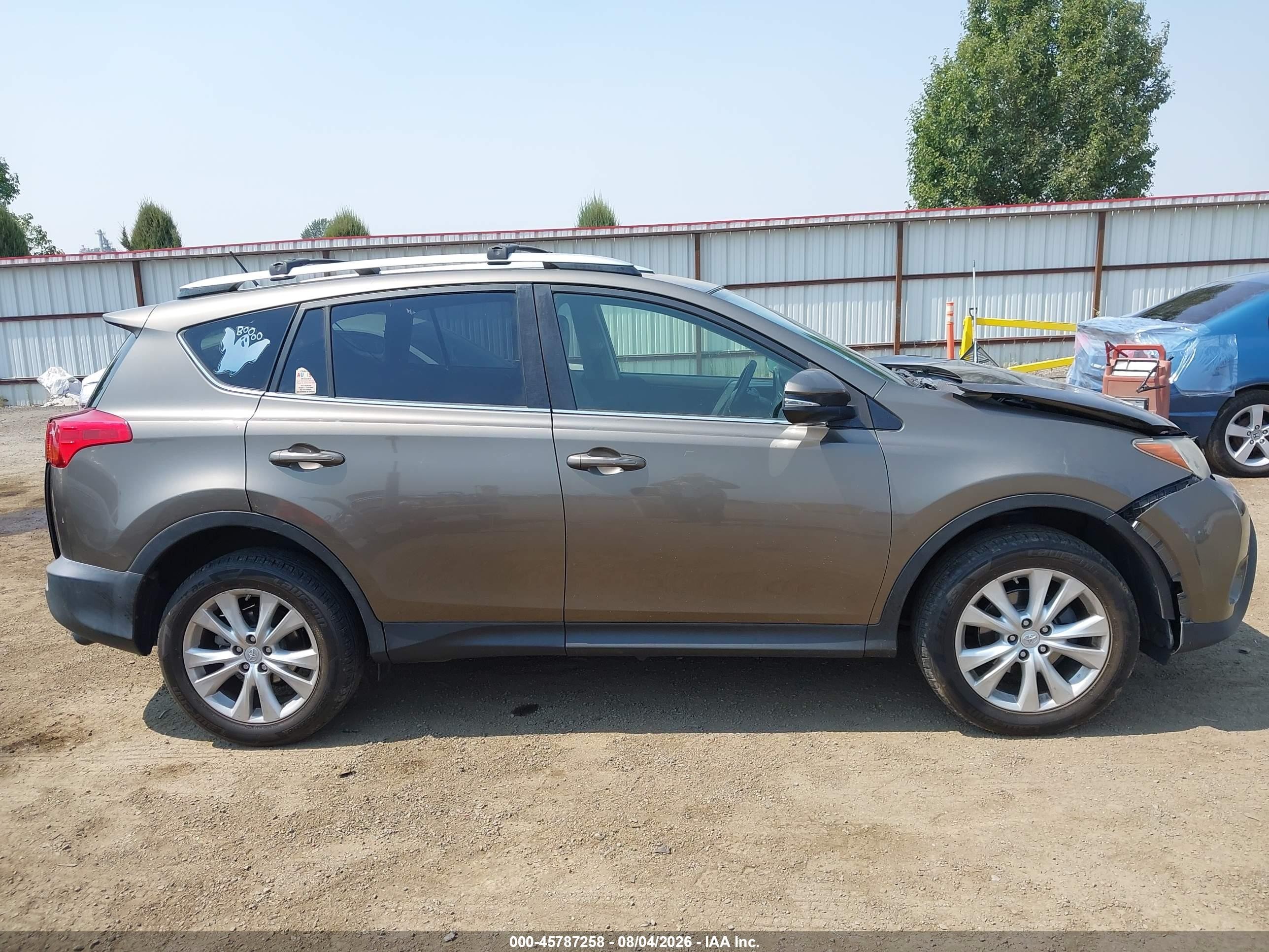 2013 Toyota Rav4 Limited Gray vin: JTMDFREV1D5022025