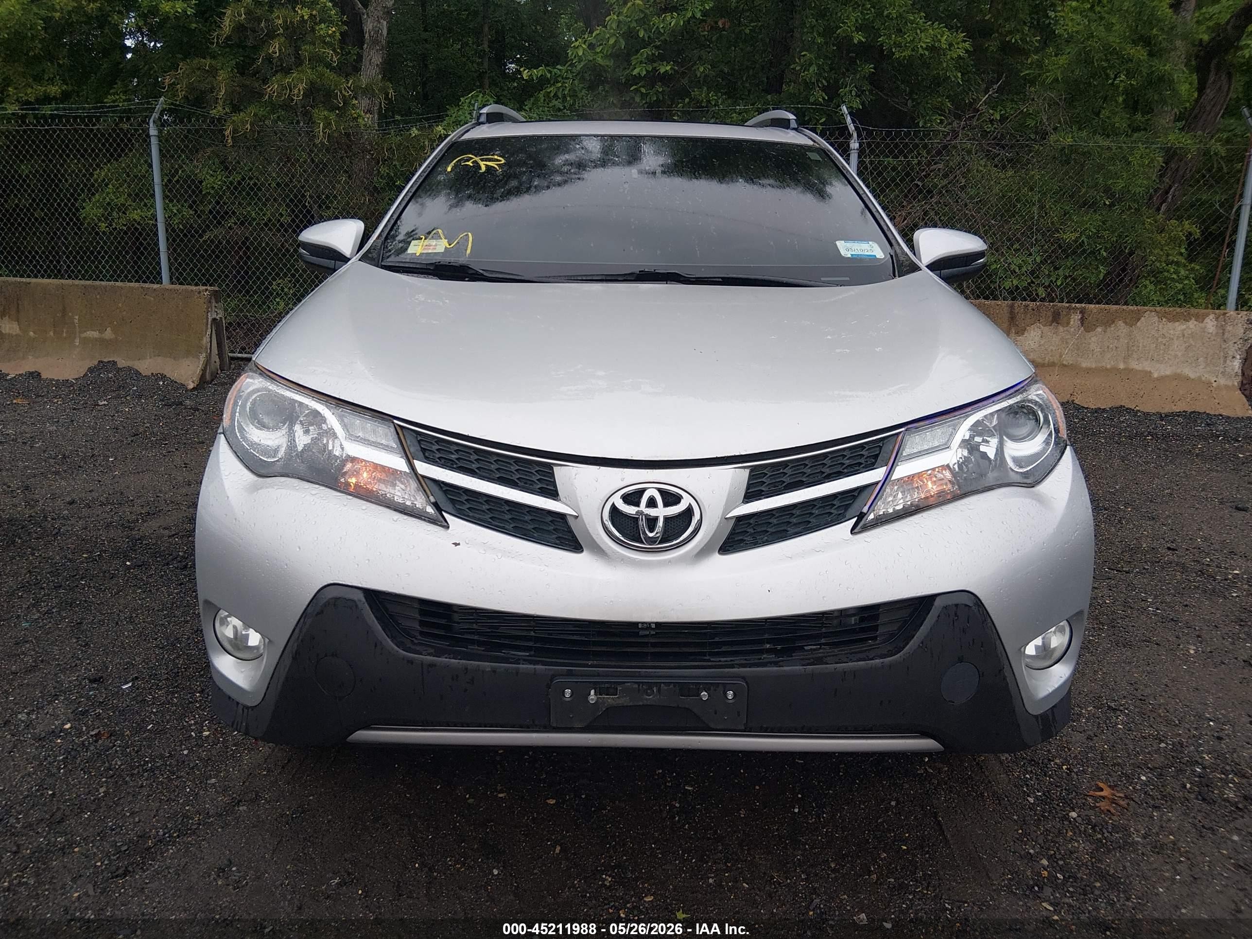2014 Toyota Rav4 Limited Silver vin: JTMDFREV1ED083950