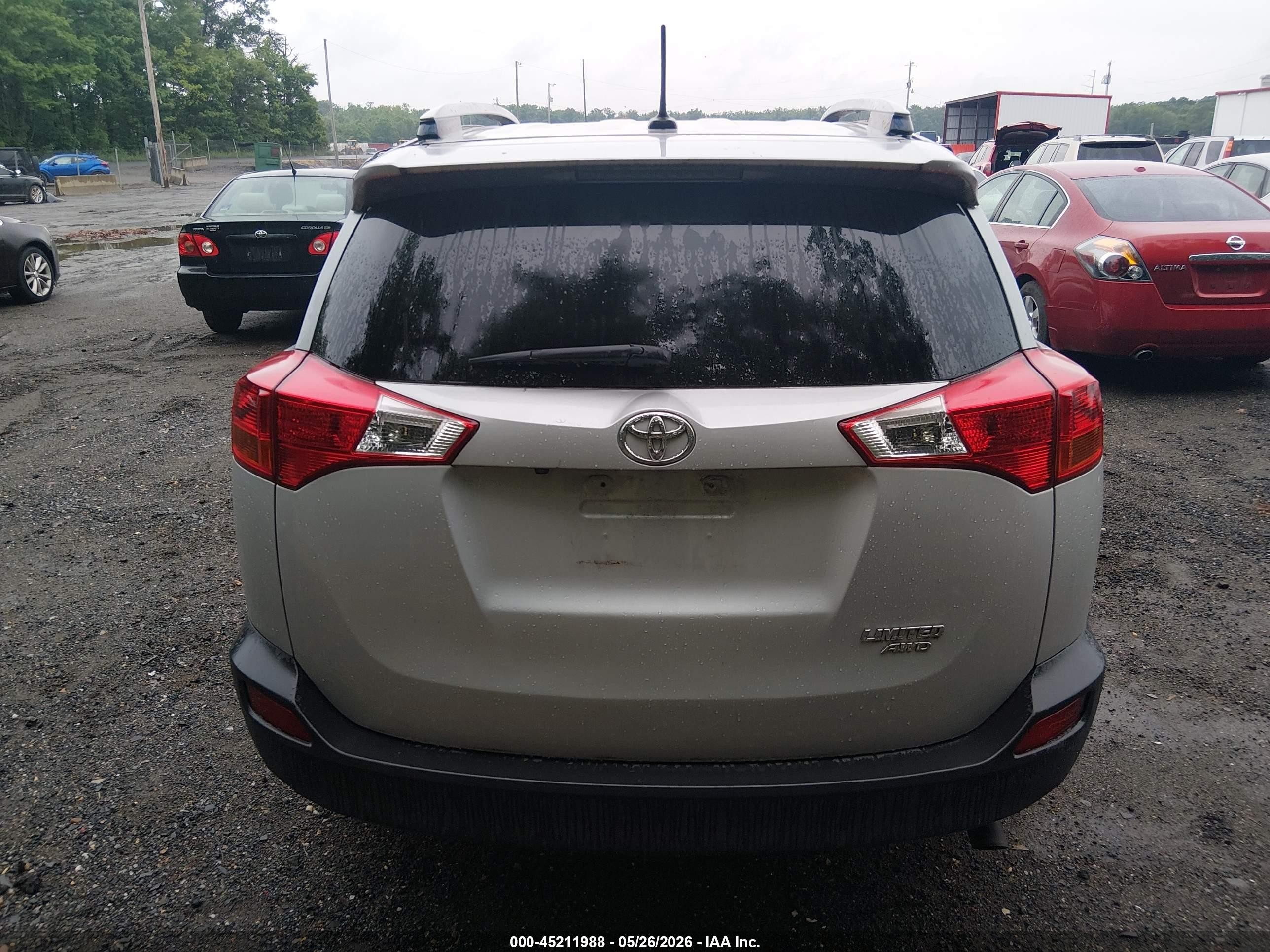 2014 Toyota Rav4 Limited Silver vin: JTMDFREV1ED083950
