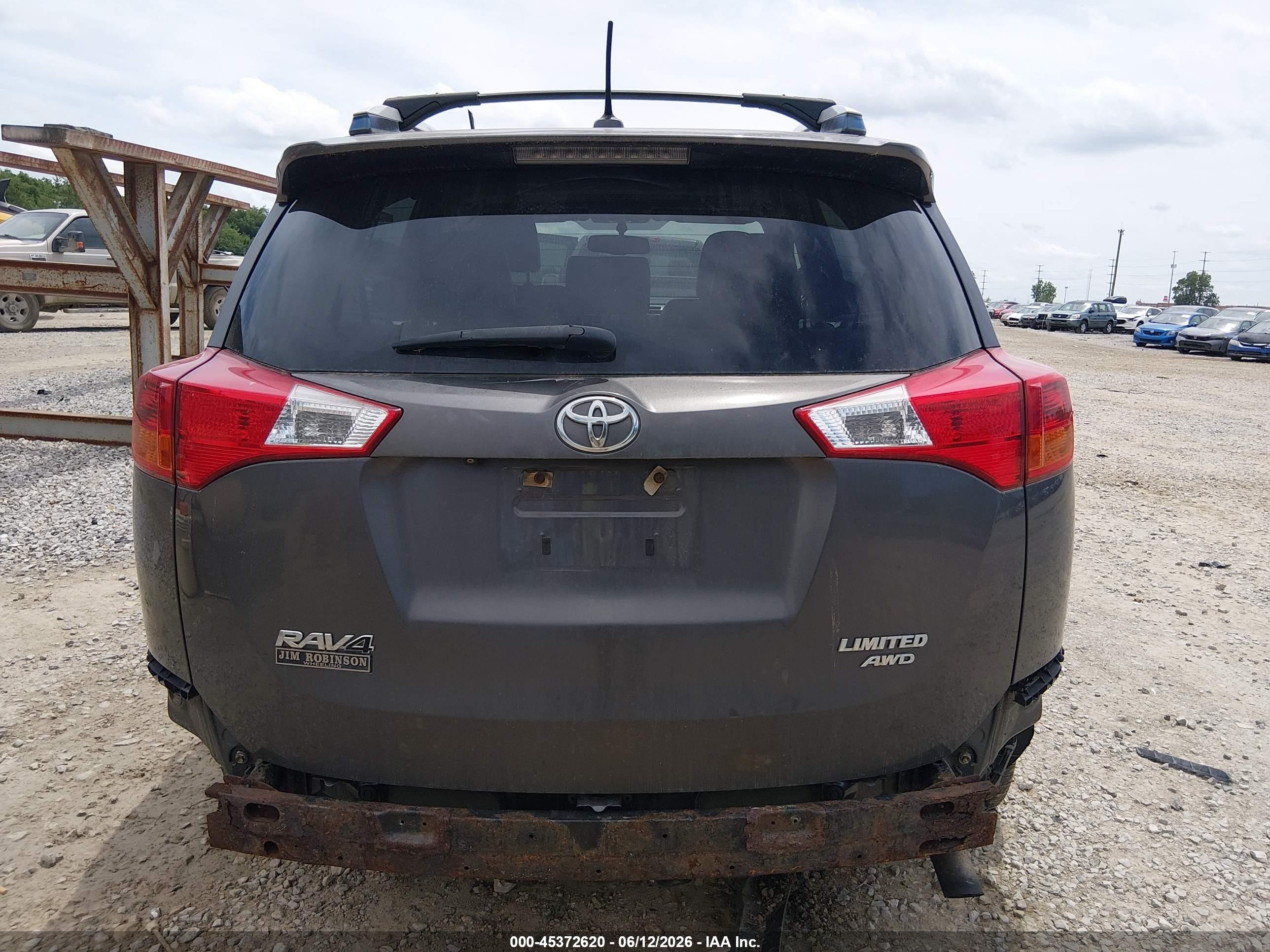 2014 Toyota Rav4 Limited Gray vin: JTMDFREV1EJ012880