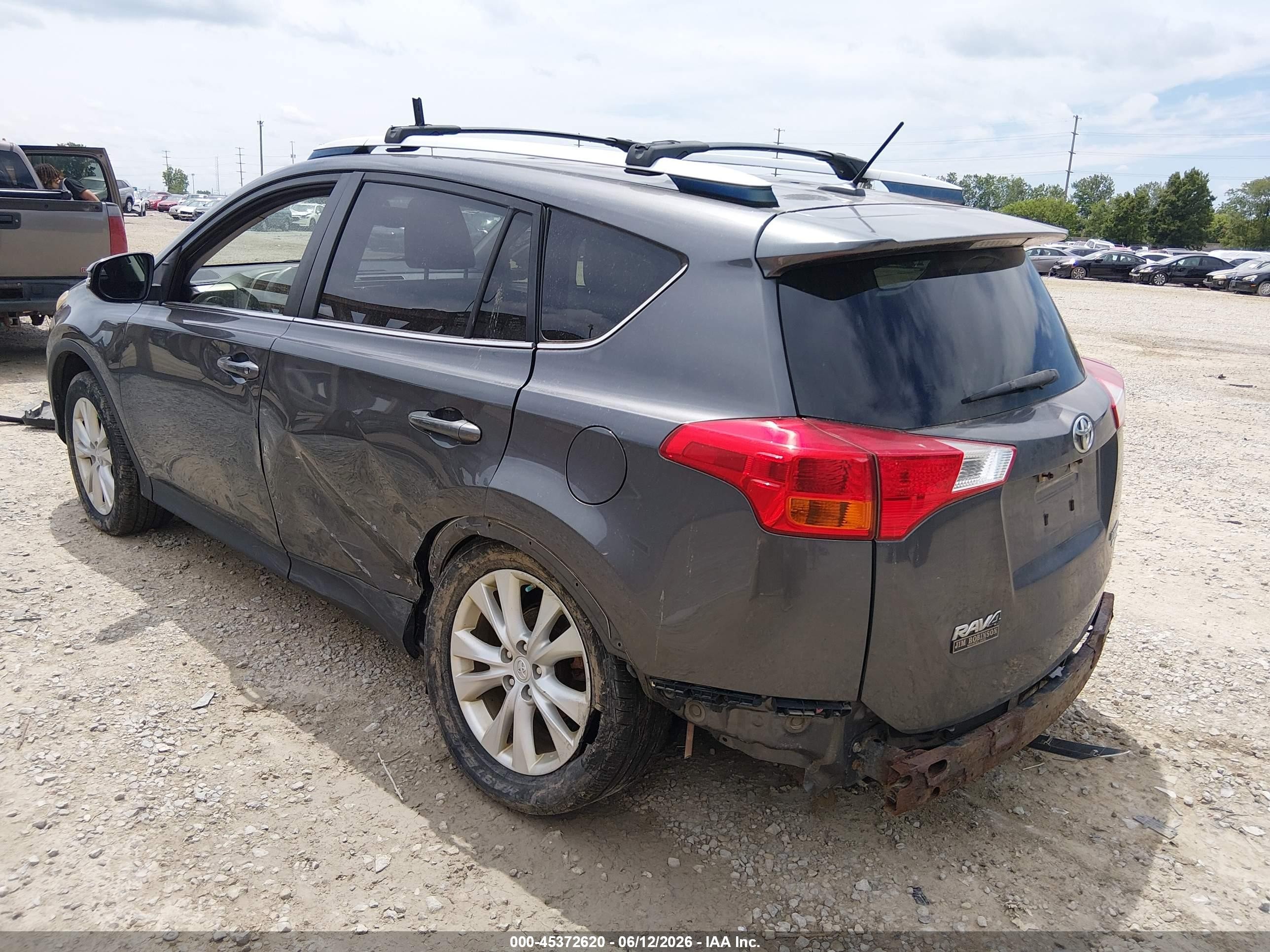 2014 Toyota Rav4 Limited Gray vin: JTMDFREV1EJ012880
