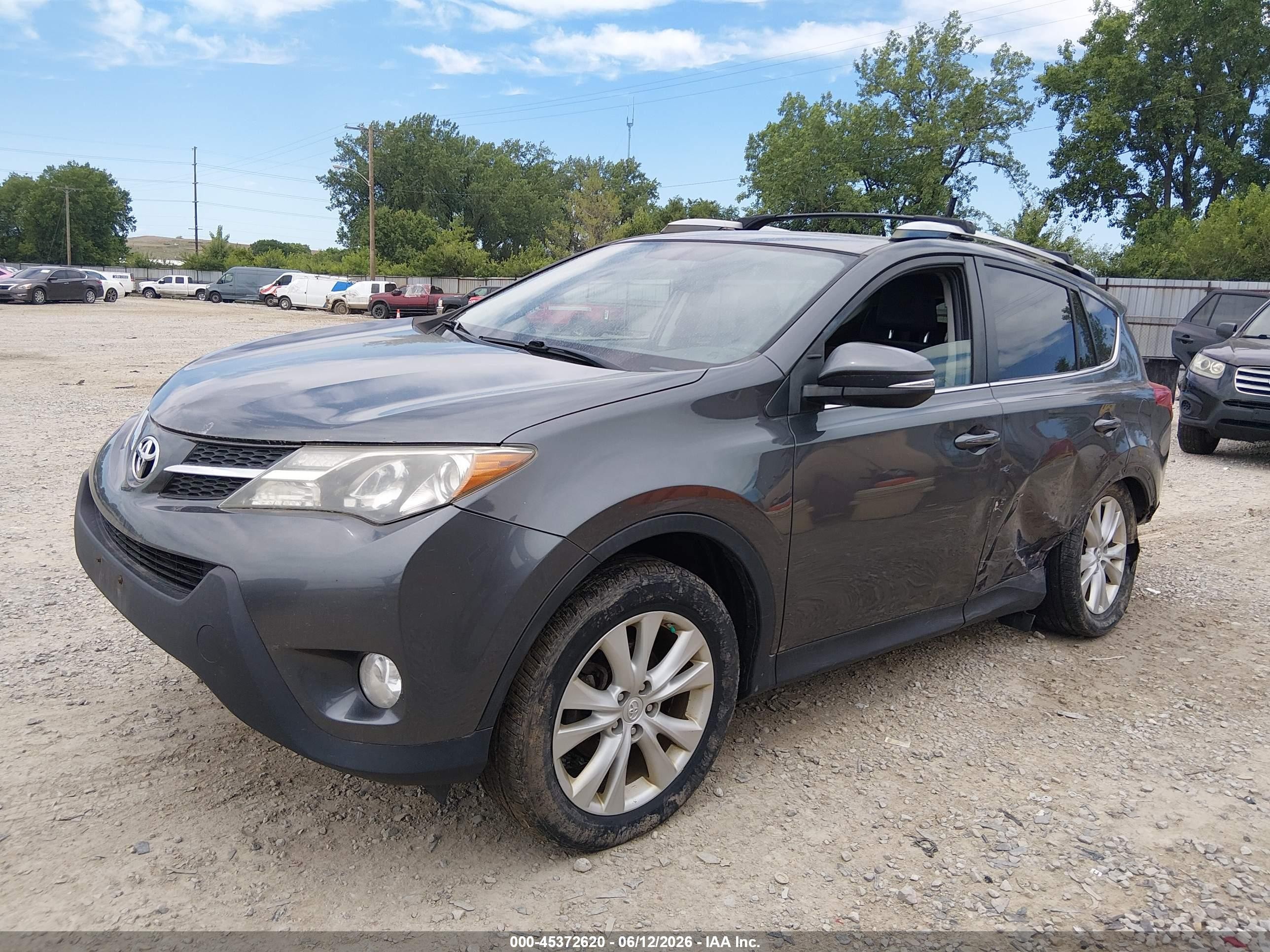 2014 Toyota Rav4 Limited Gray vin: JTMDFREV1EJ012880