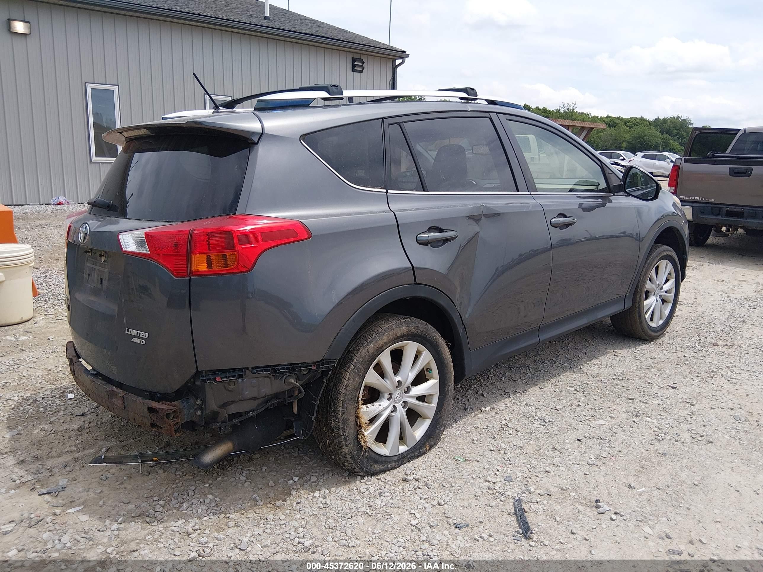 2014 Toyota Rav4 Limited Gray vin: JTMDFREV1EJ012880