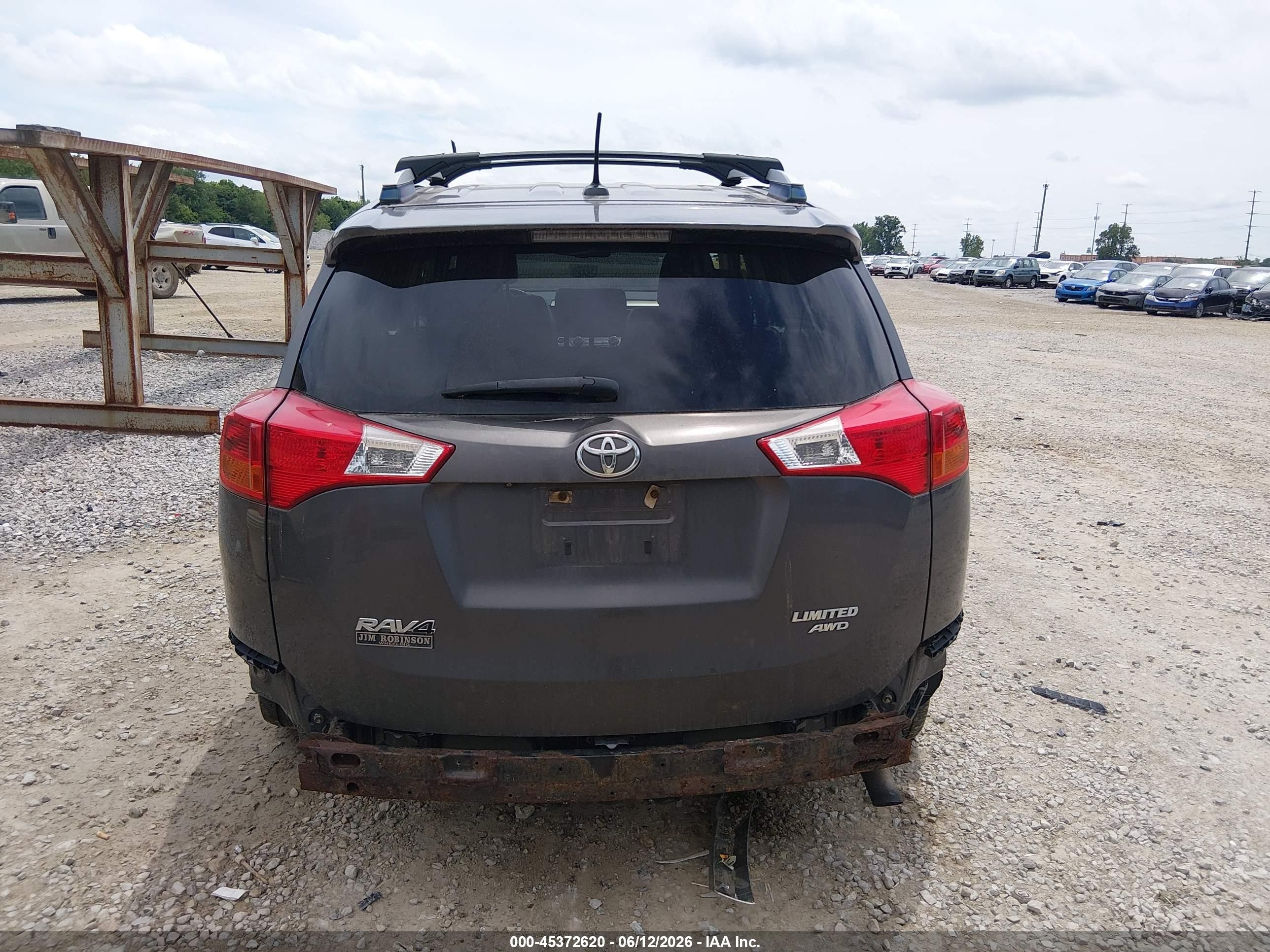 2014 Toyota Rav4 Limited Gray vin: JTMDFREV1EJ012880