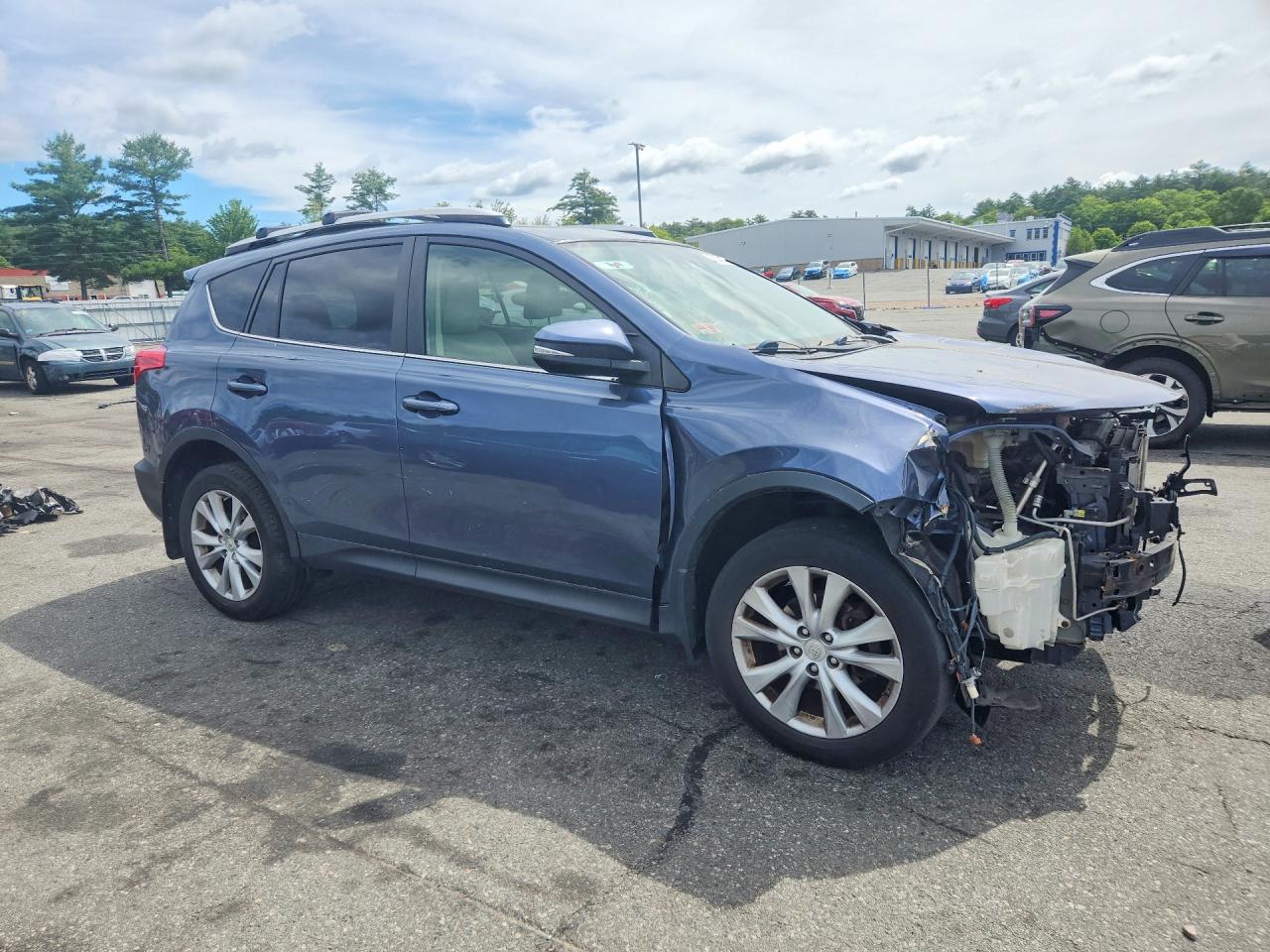 2014 Toyota Rav4 Limited Blue vin: JTMDFREV2ED086890
