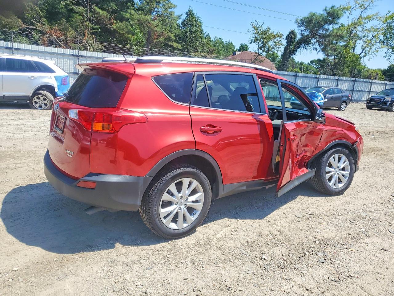 2013 Toyota Rav4 Limited Red vin: JTMDFREV3D5001189