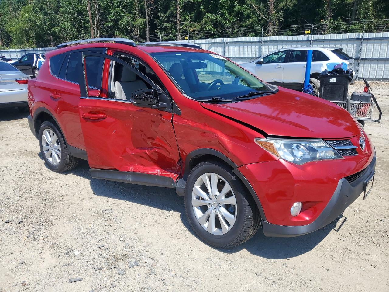 2013 Toyota Rav4 Limited Red vin: JTMDFREV3D5001189