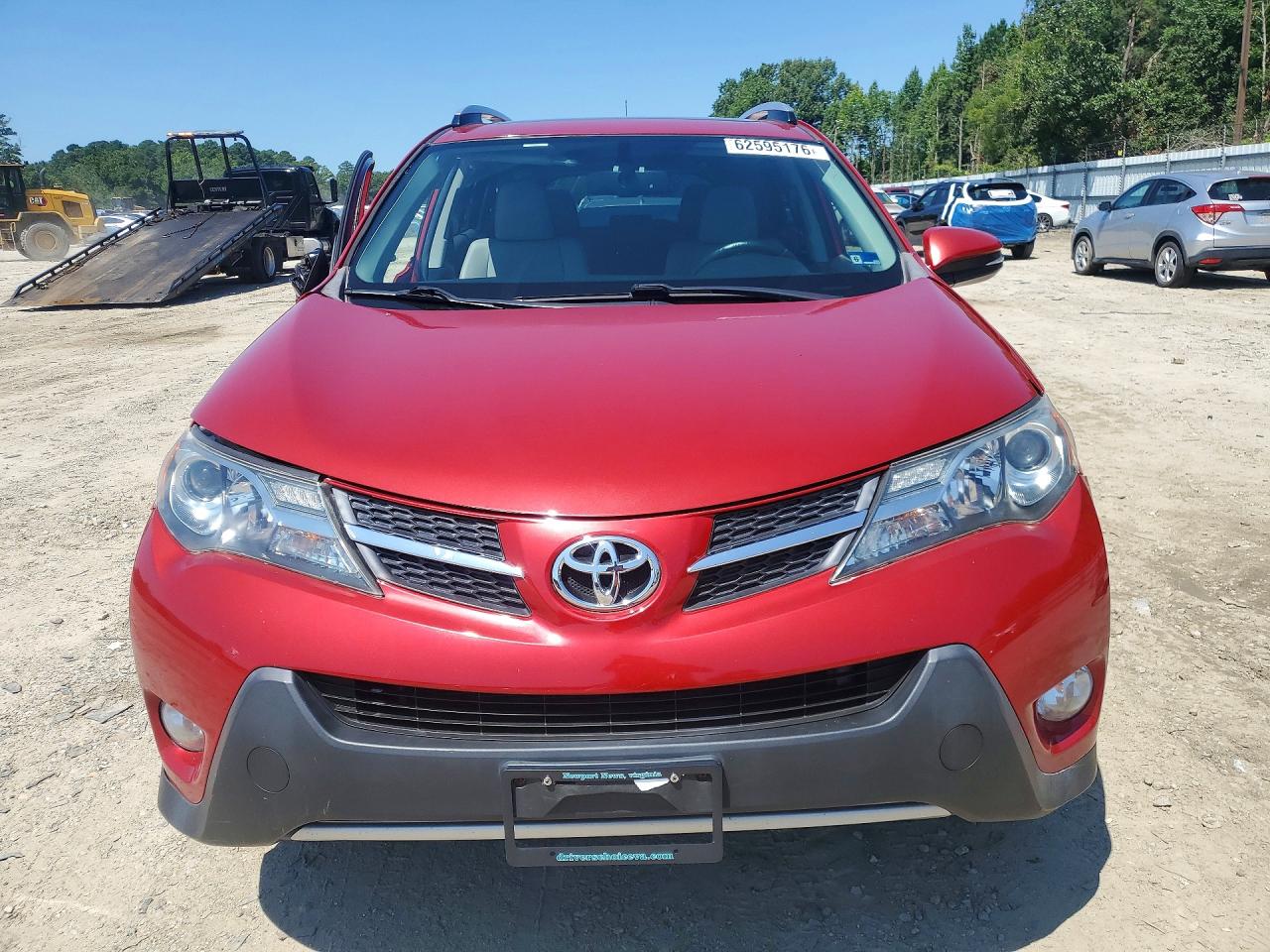 2013 Toyota Rav4 Limited Red vin: JTMDFREV3D5001189