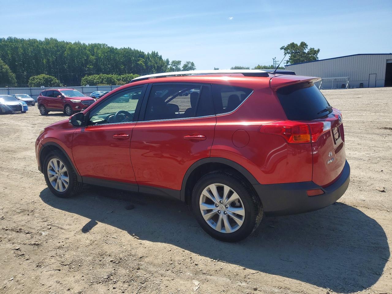2013 Toyota Rav4 Limited Red vin: JTMDFREV3D5001189