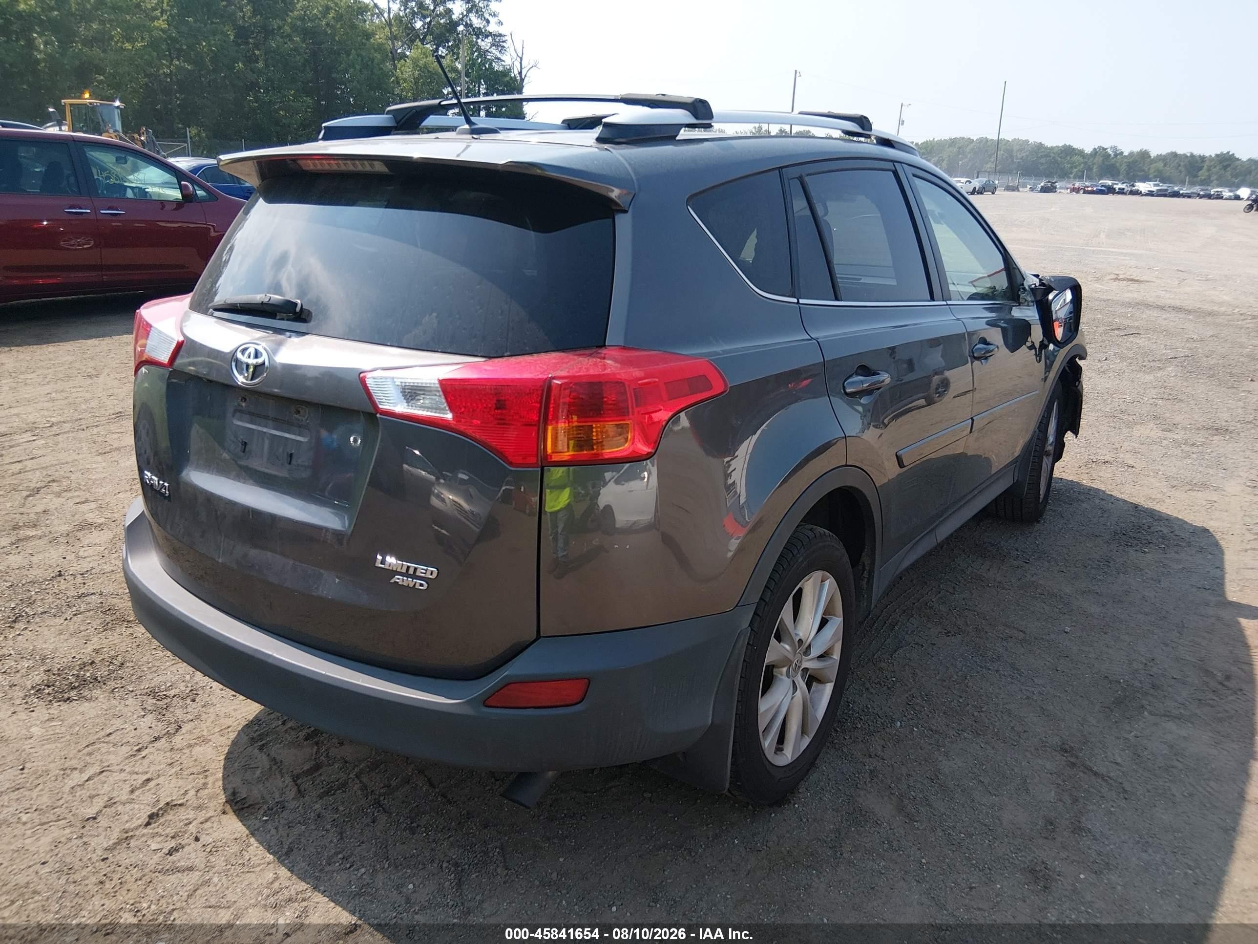 2014 Toyota Rav4 Limited Gray vin: JTMDFREV3ED087336