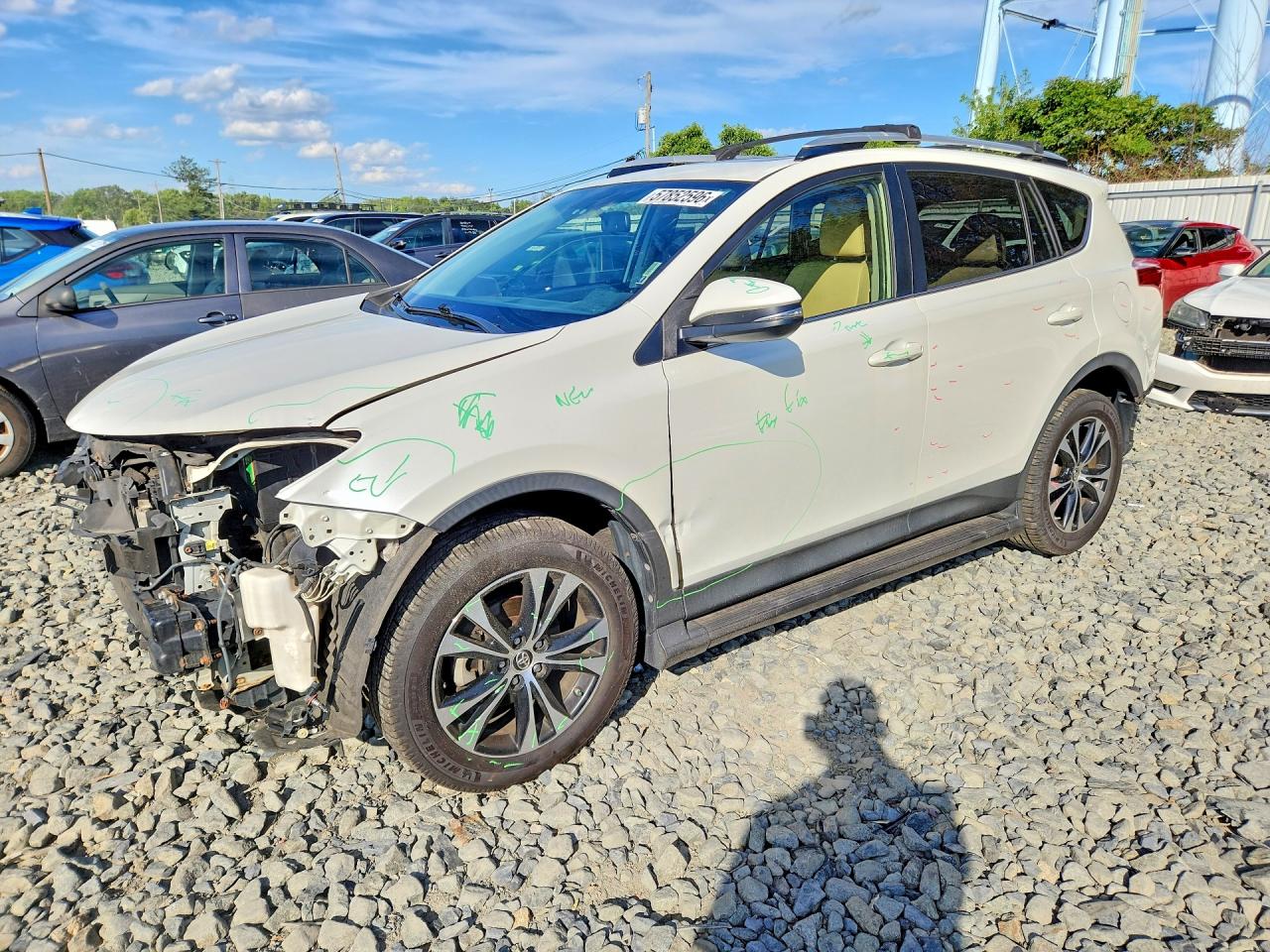 2015 Toyota Rav4 Limited Белый vin: JTMDFREV3FD110549