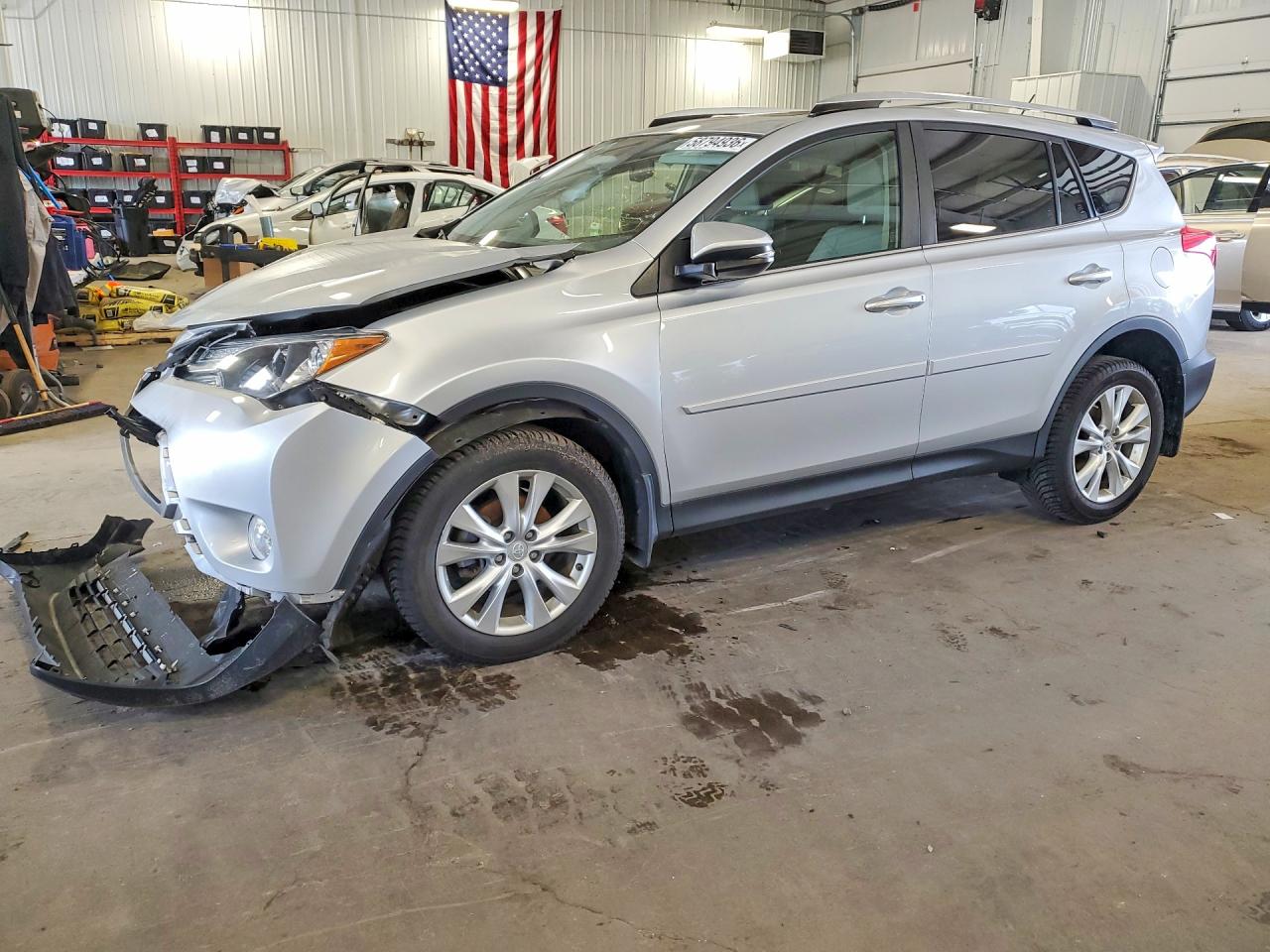 2015 Toyota Rav4 Limited Silver vin: JTMDFREV3FD144751