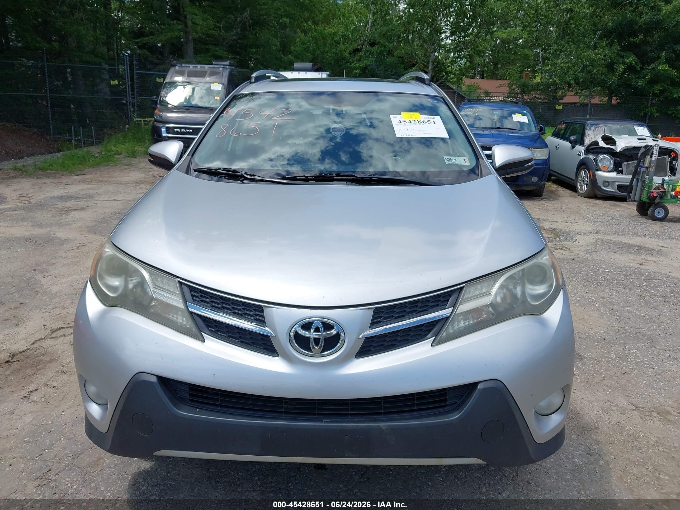 2013 Toyota Rav4 Limited Silver vin: JTMDFREV4DD002339