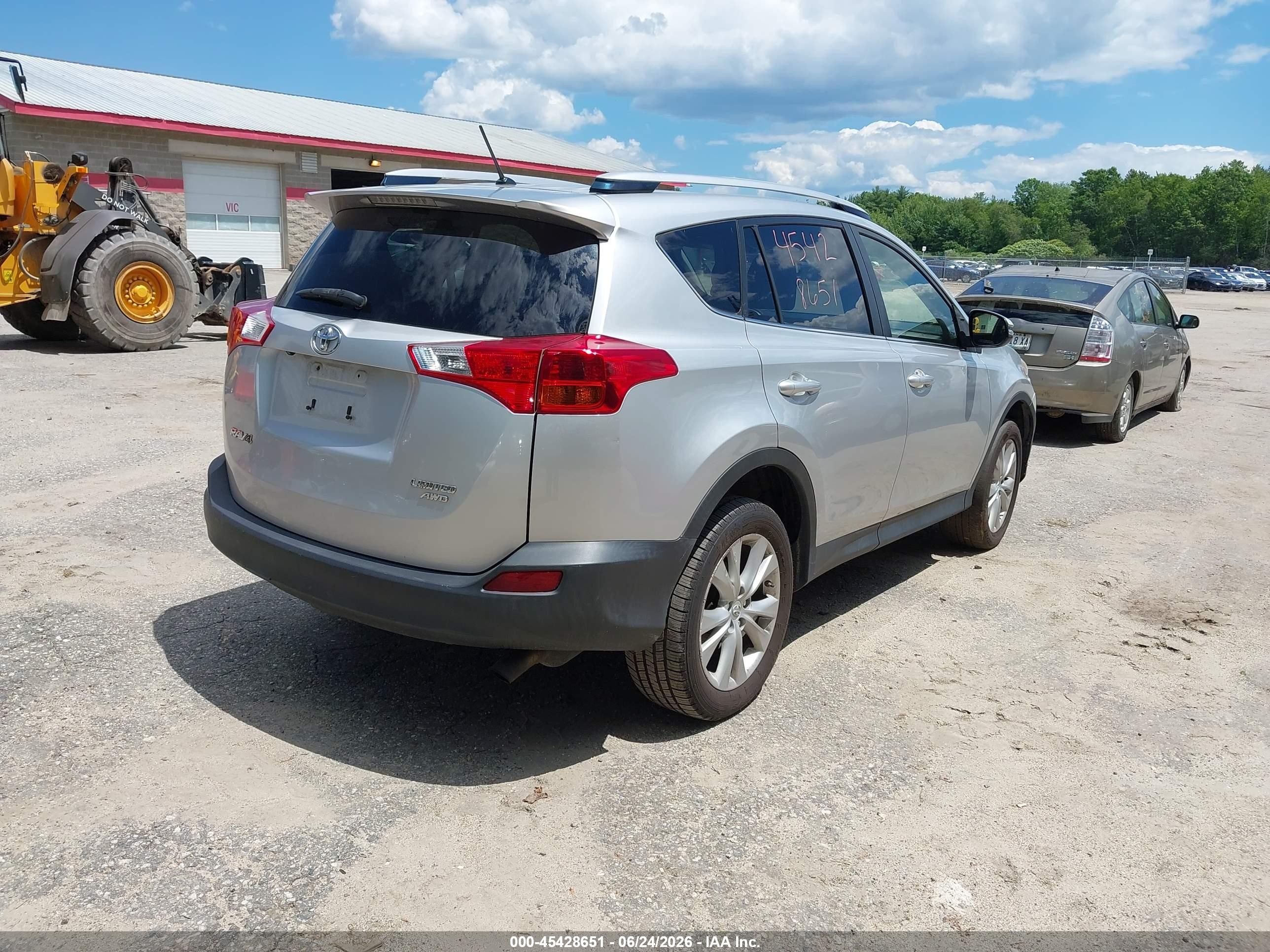 2013 Toyota Rav4 Limited Silver vin: JTMDFREV4DD002339