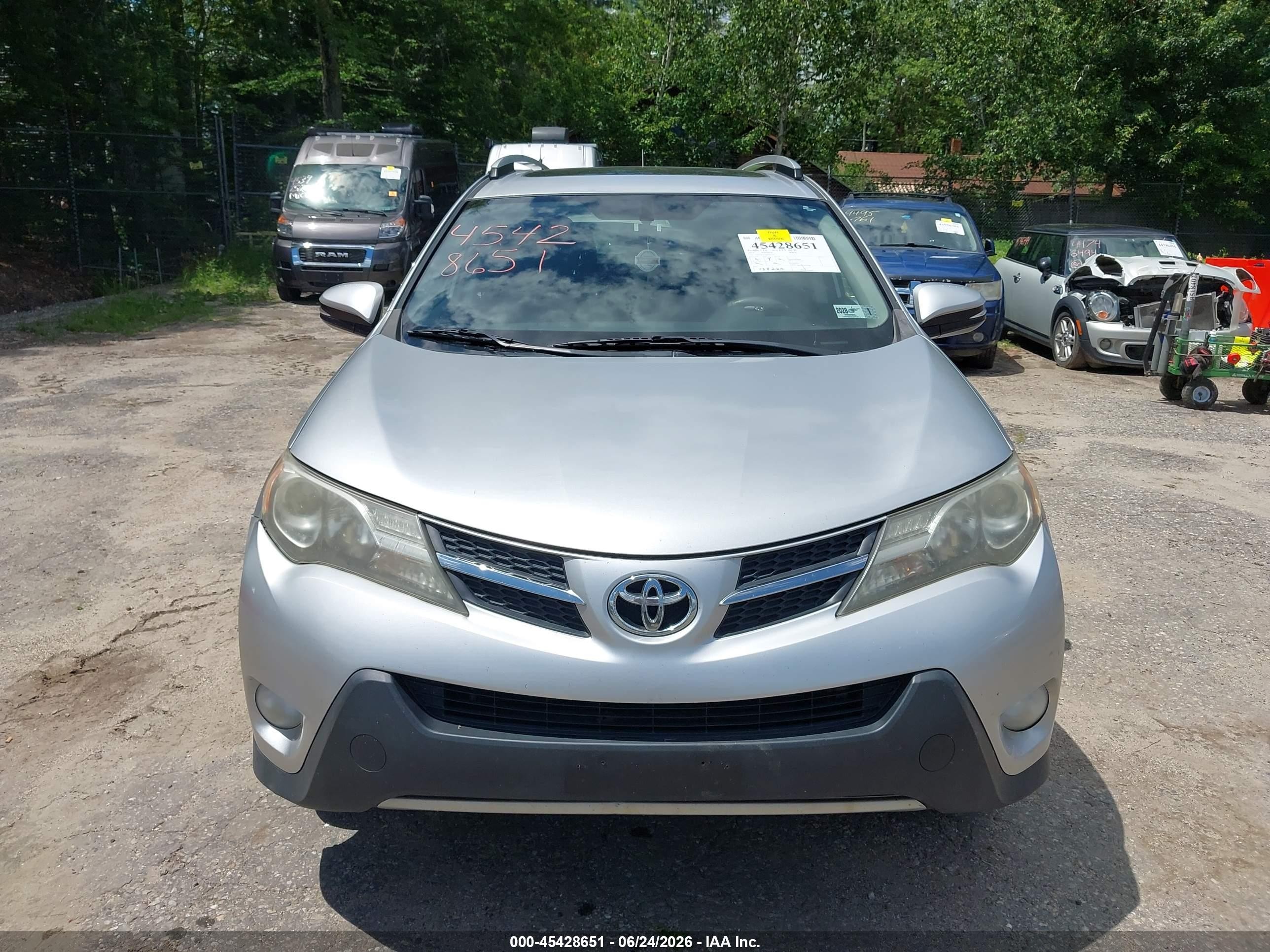 2013 Toyota Rav4 Limited Silver vin: JTMDFREV4DD002339