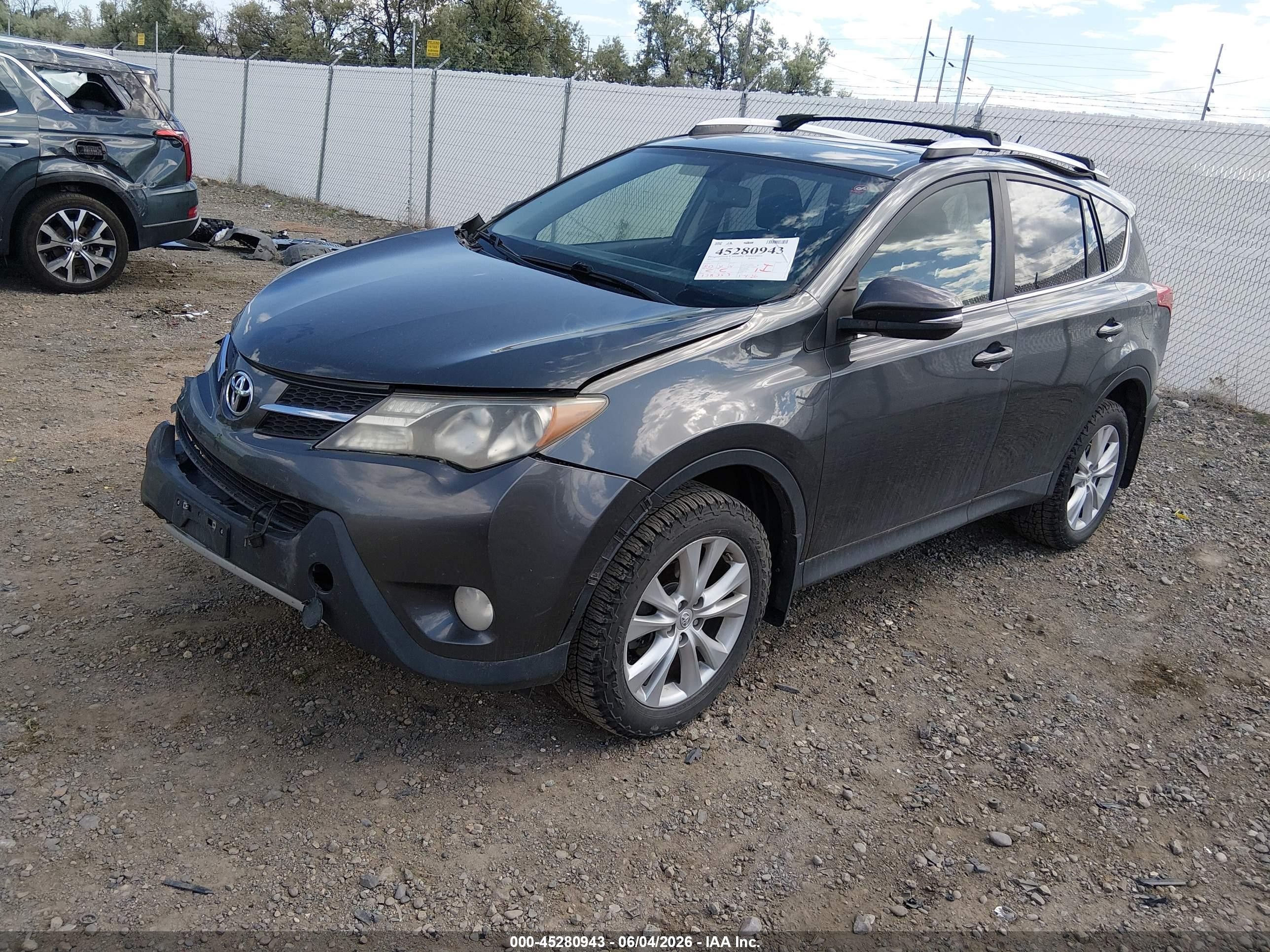 2013 Toyota Rav4 Limited Gray vin: JTMDFREV4DD007167