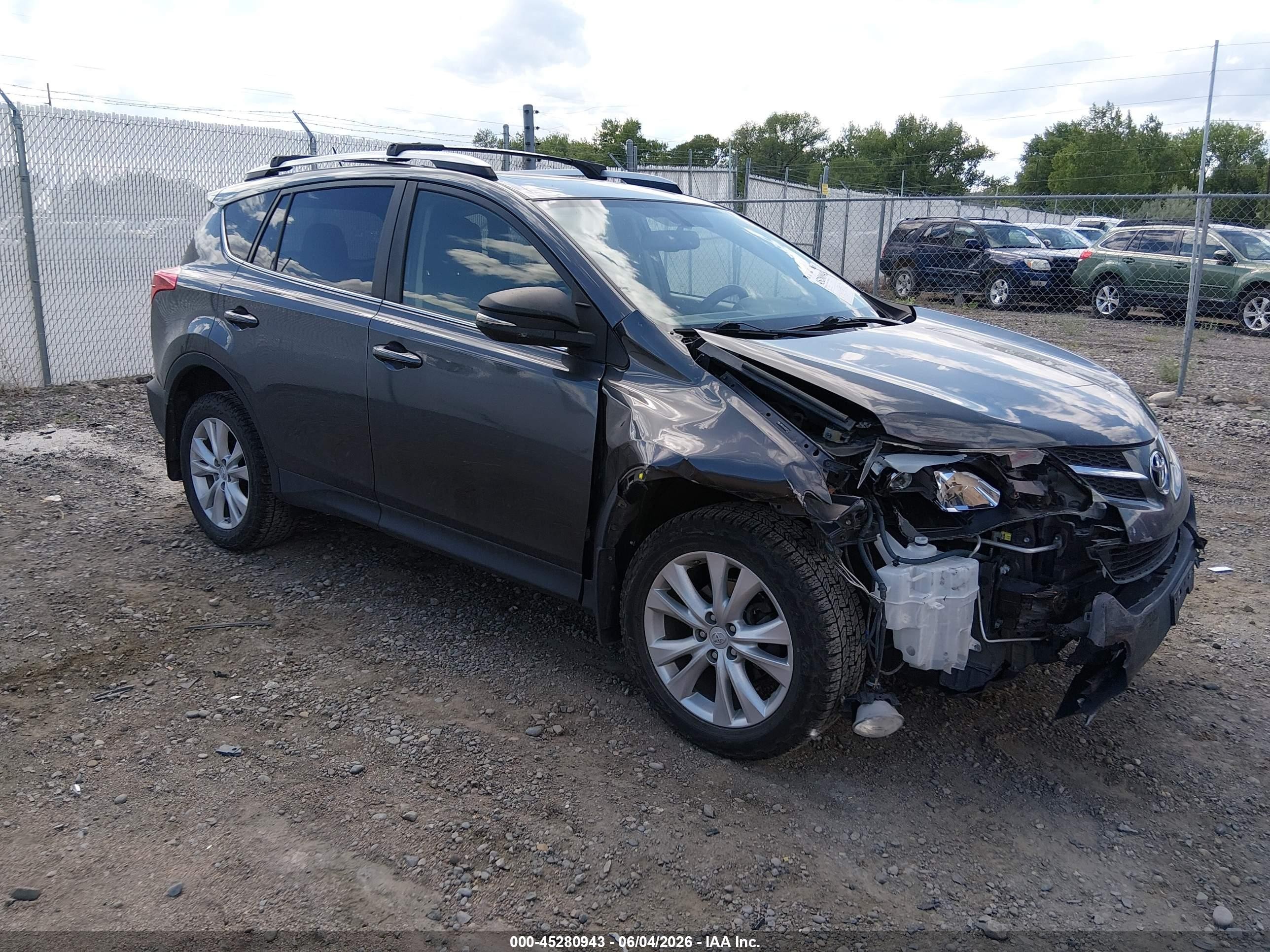 2013 Toyota Rav4 Limited Gray vin: JTMDFREV4DD007167