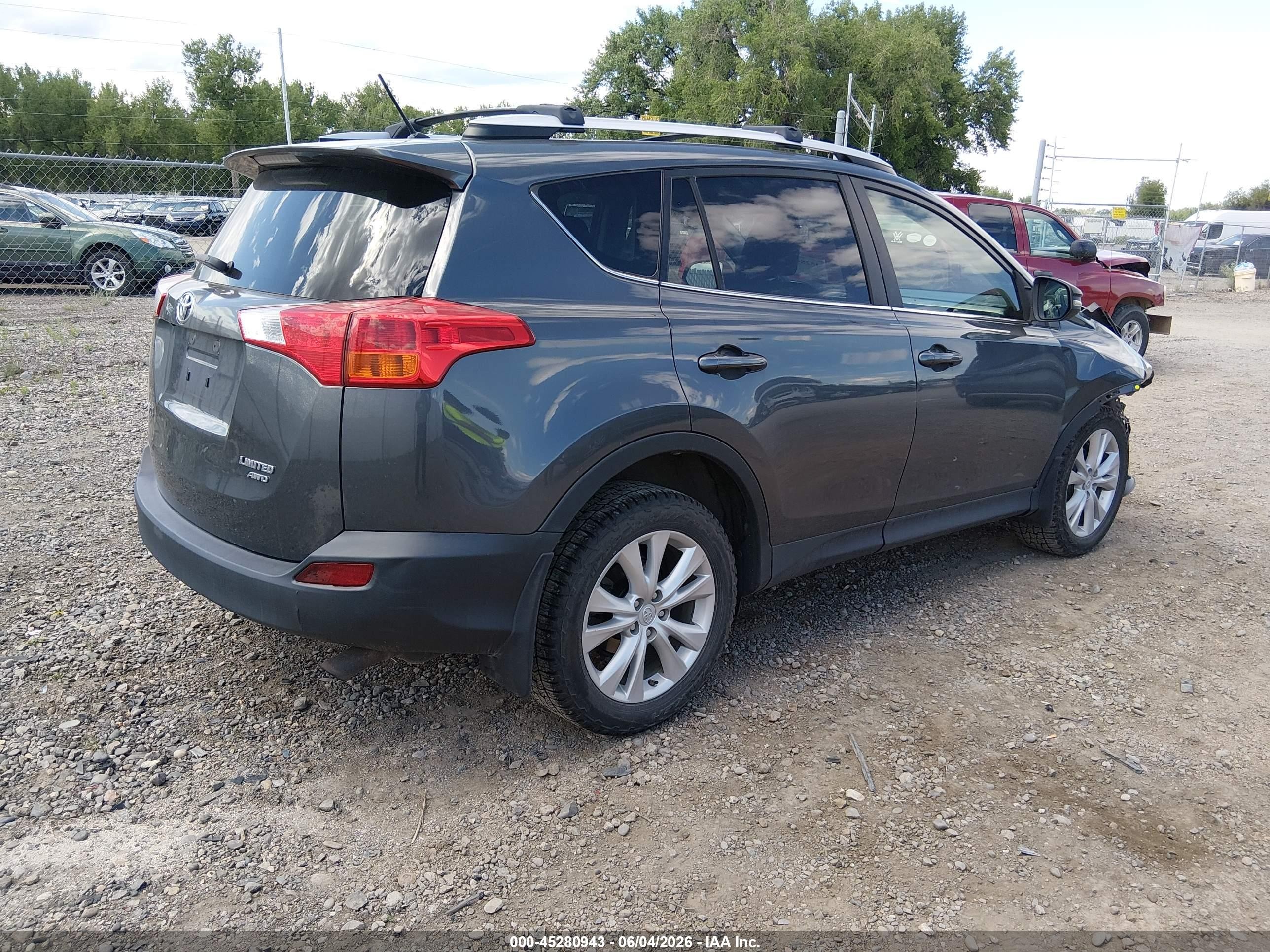 2013 Toyota Rav4 Limited Gray vin: JTMDFREV4DD007167