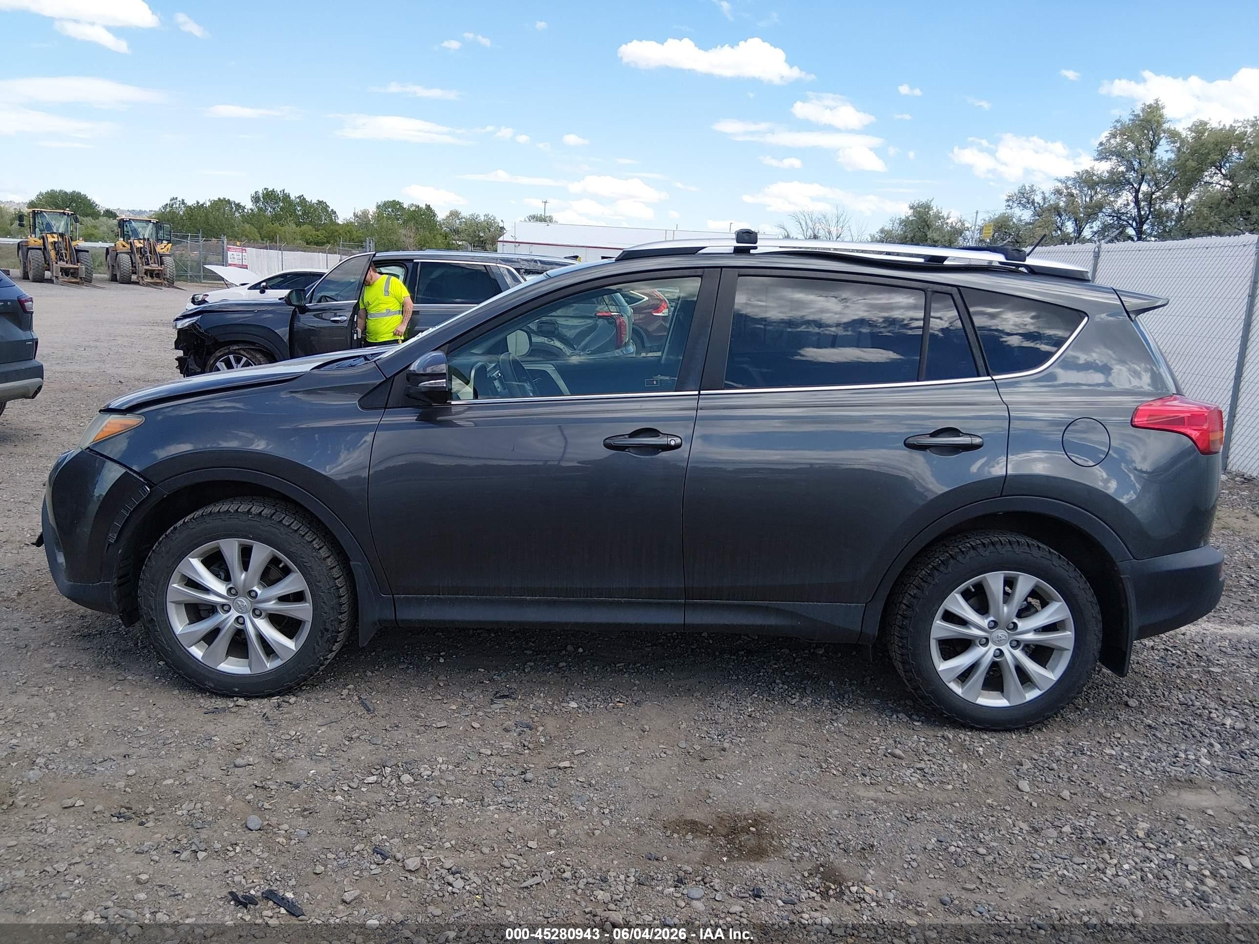 2013 Toyota Rav4 Limited Gray vin: JTMDFREV4DD007167