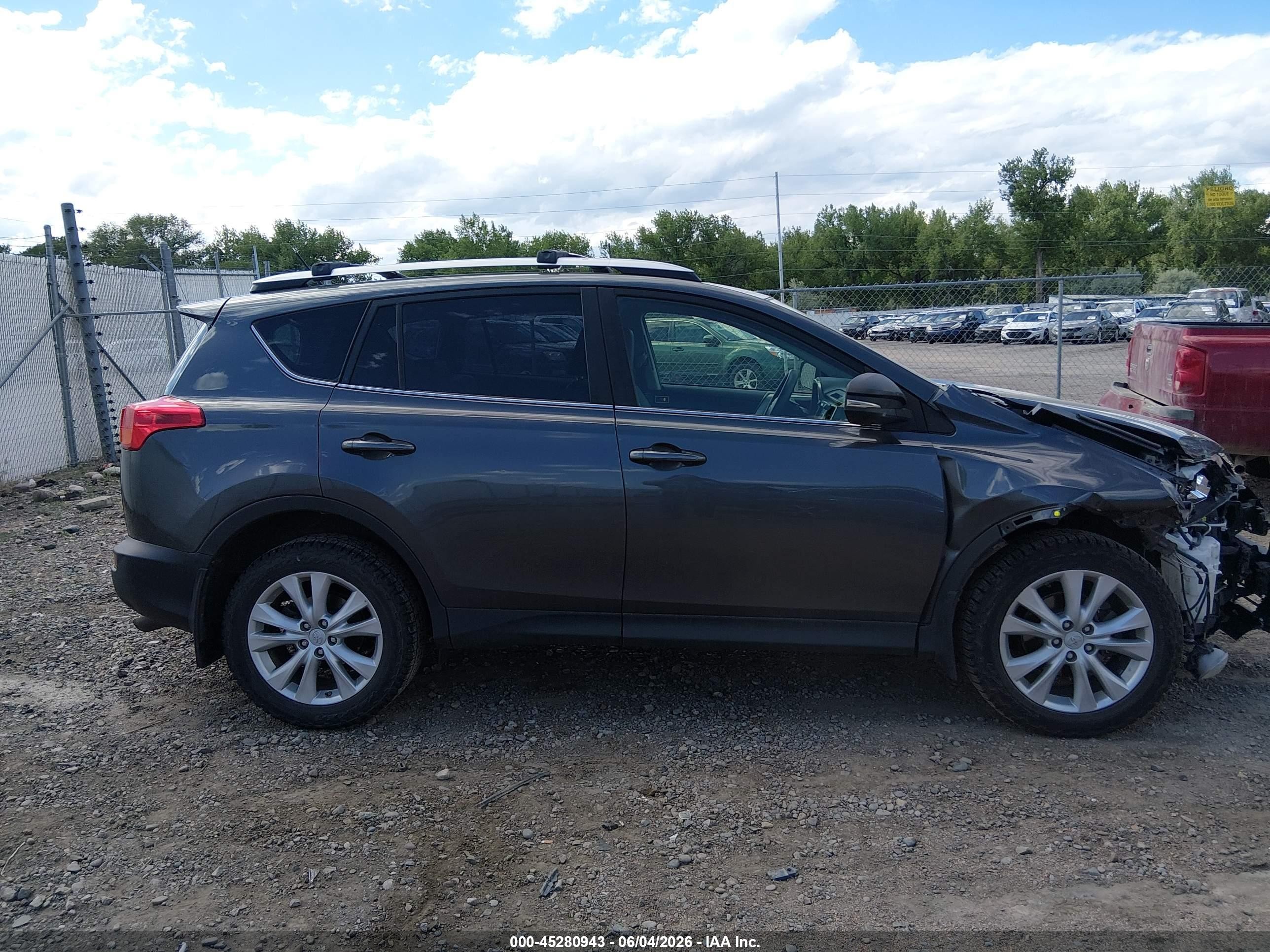 2013 Toyota Rav4 Limited Gray vin: JTMDFREV4DD007167