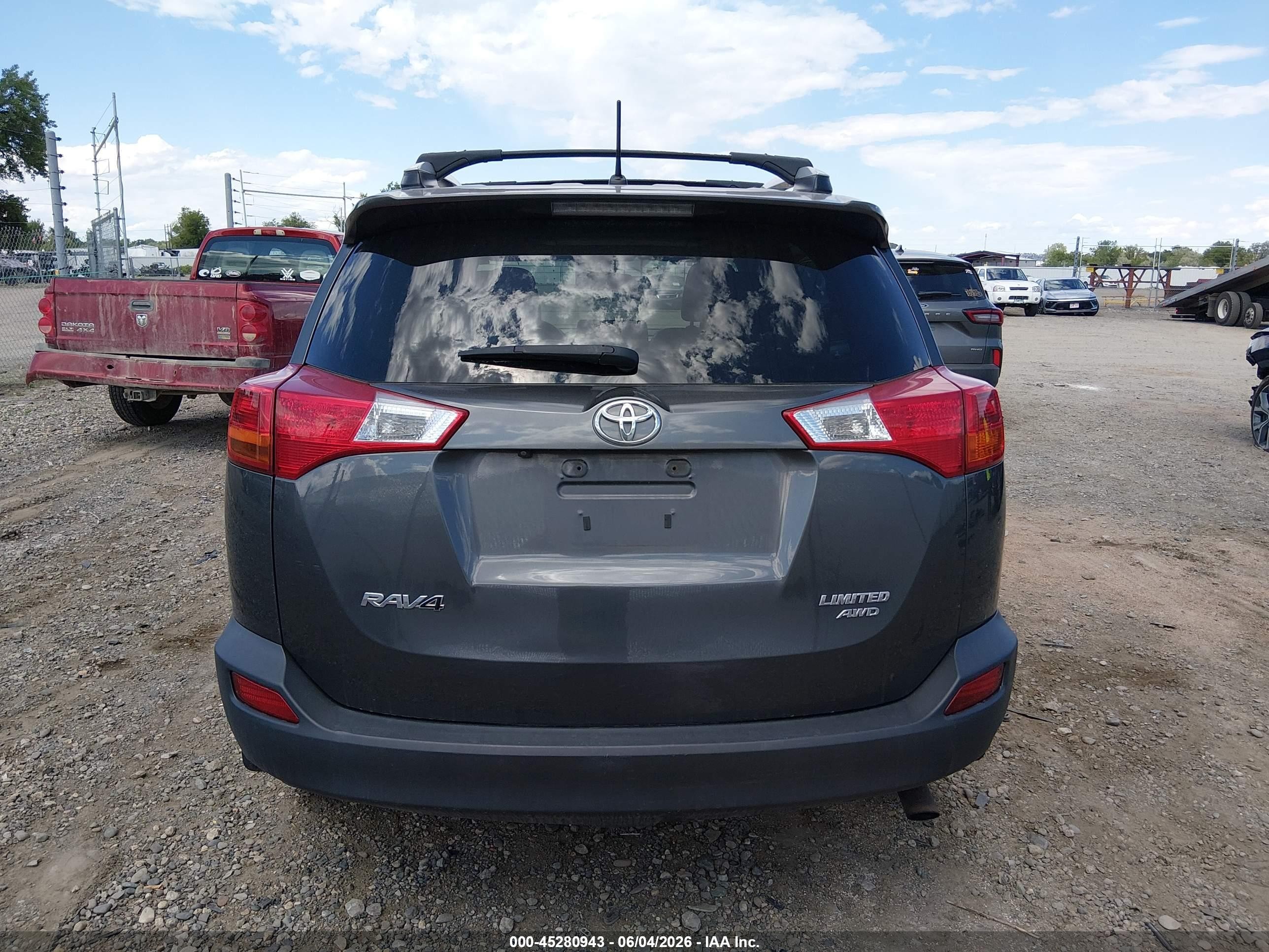2013 Toyota Rav4 Limited Gray vin: JTMDFREV4DD007167