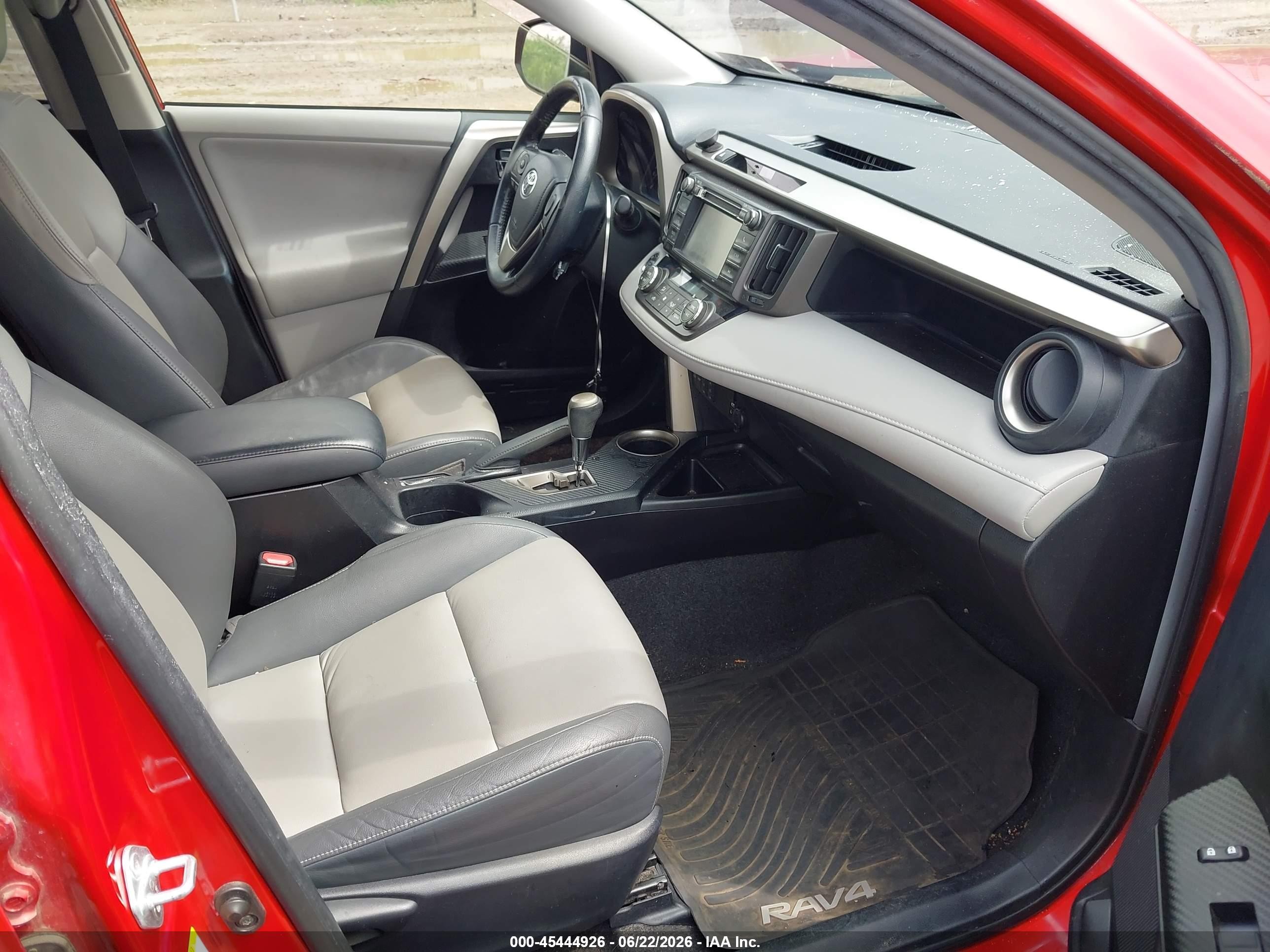 2013 Toyota Rav4 Limited Red vin: JTMDFREV4DD023708