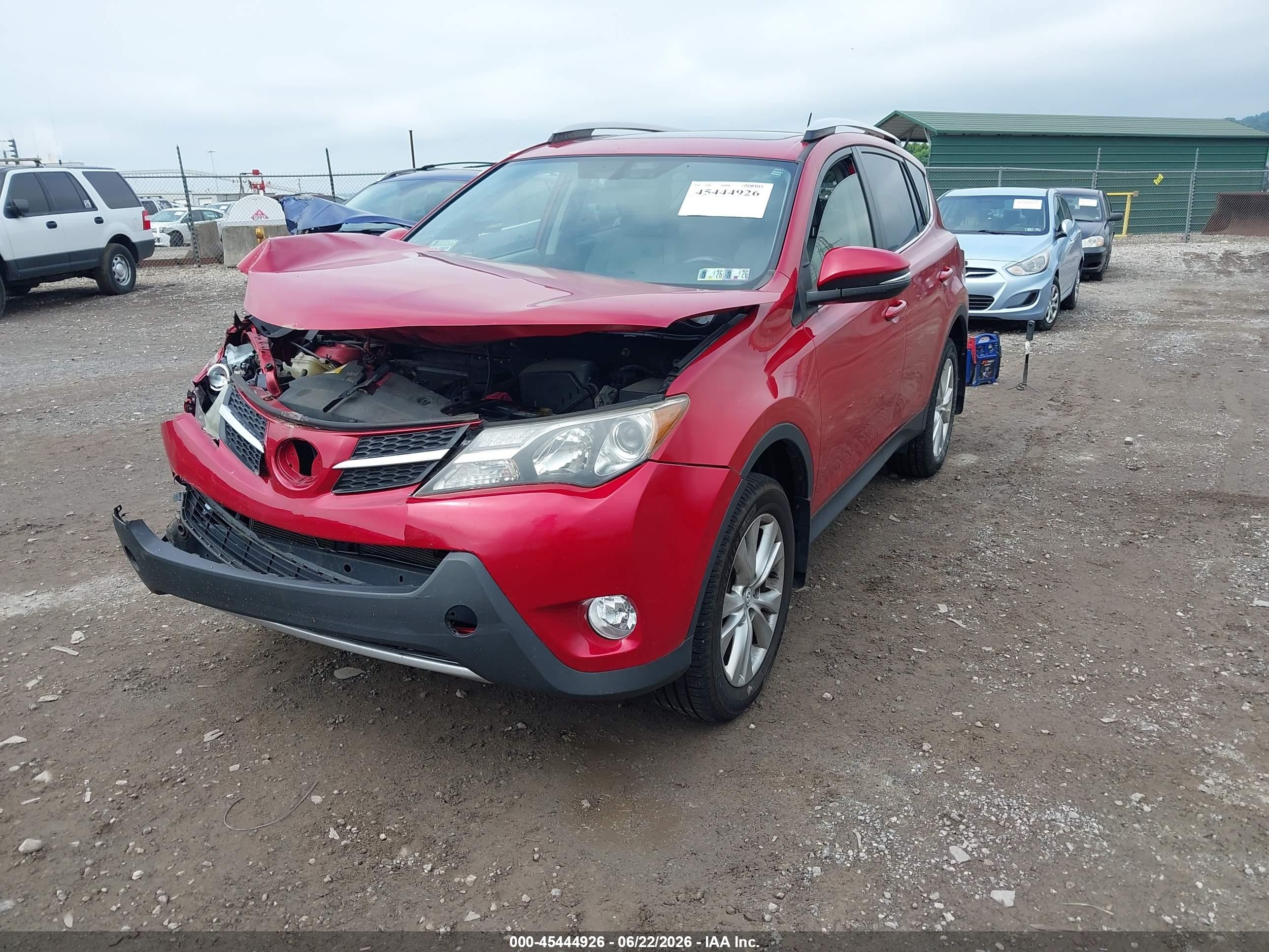 2013 Toyota Rav4 Limited Red vin: JTMDFREV4DD023708