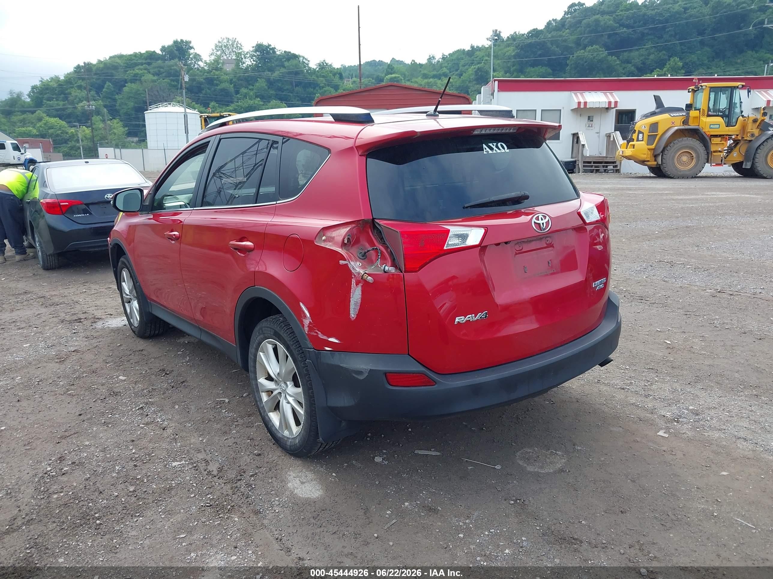 2013 Toyota Rav4 Limited Red vin: JTMDFREV4DD023708