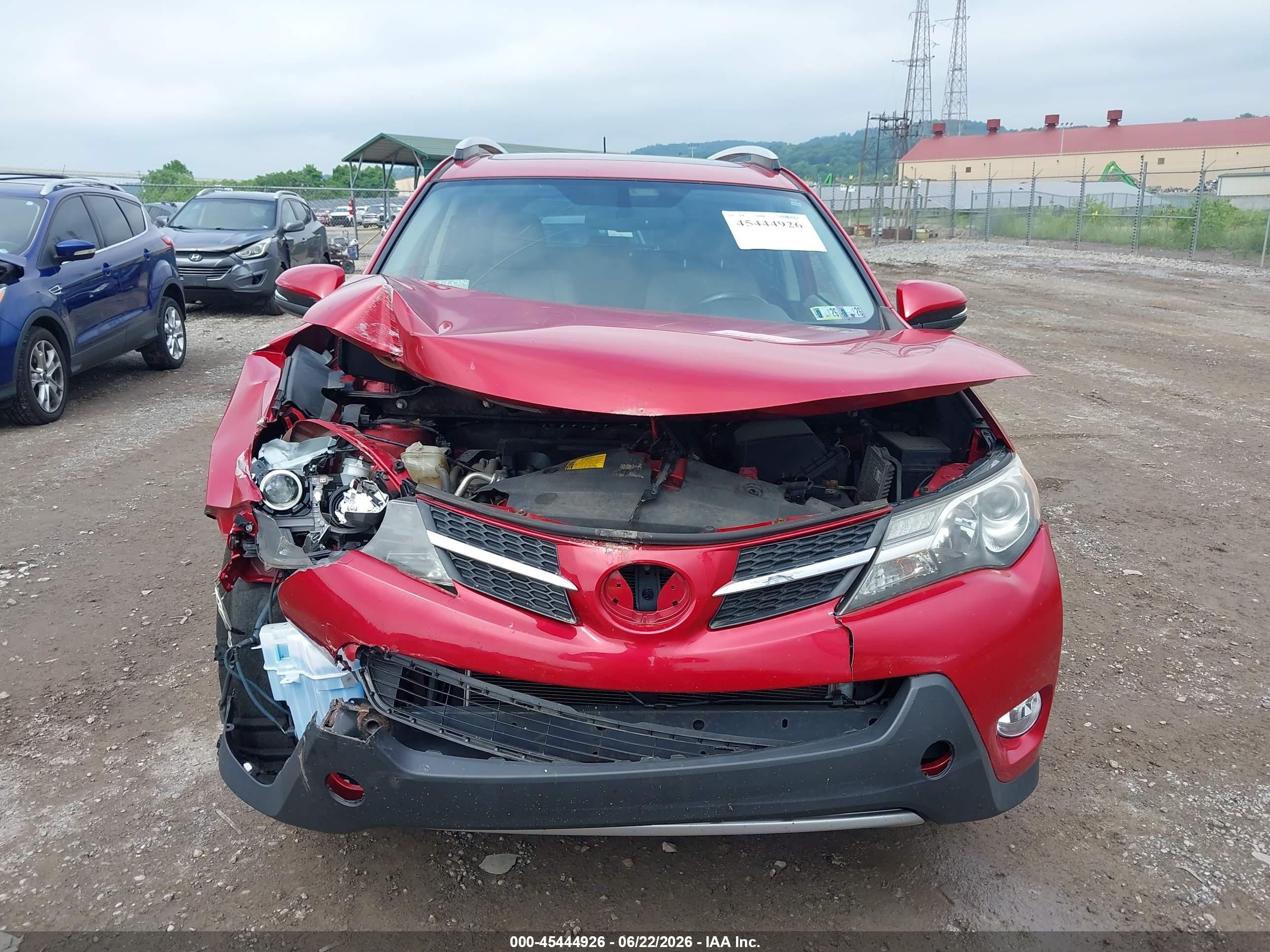 2013 Toyota Rav4 Limited Red vin: JTMDFREV4DD023708