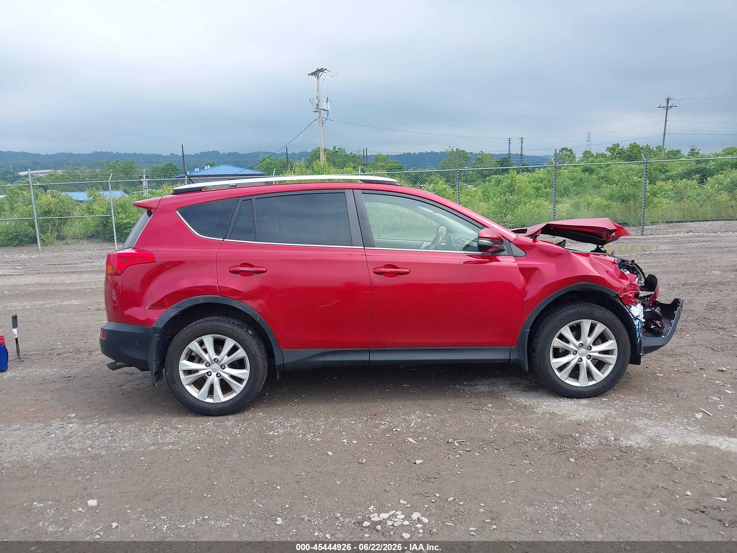 2013 Toyota Rav4 Limited Red vin: JTMDFREV4DD023708